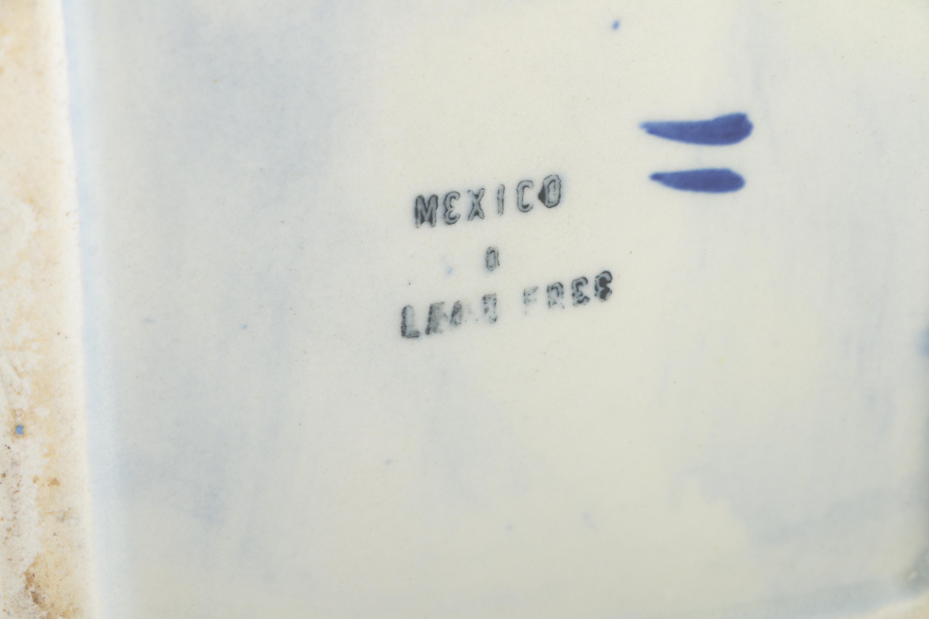 Hand Painted Ceramic Mexican Kitchen Canisters