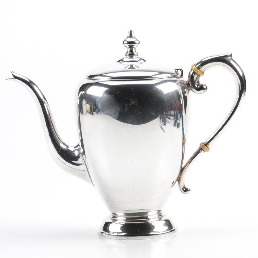 Preisner Silver Co. Sterling Silver Coffee Pot