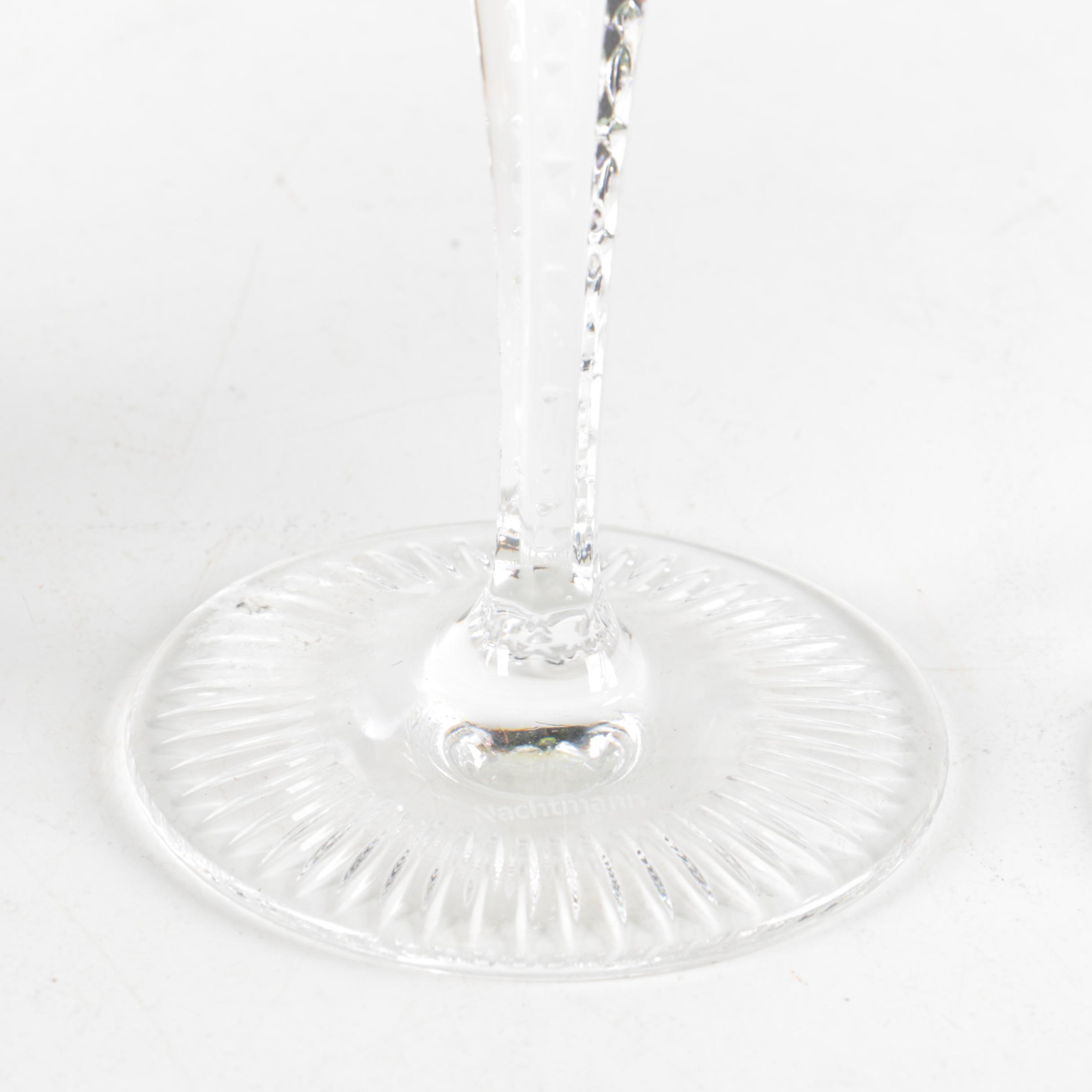 Nachtmann "Traube" Cased to Clear Colored Crystal Stemware