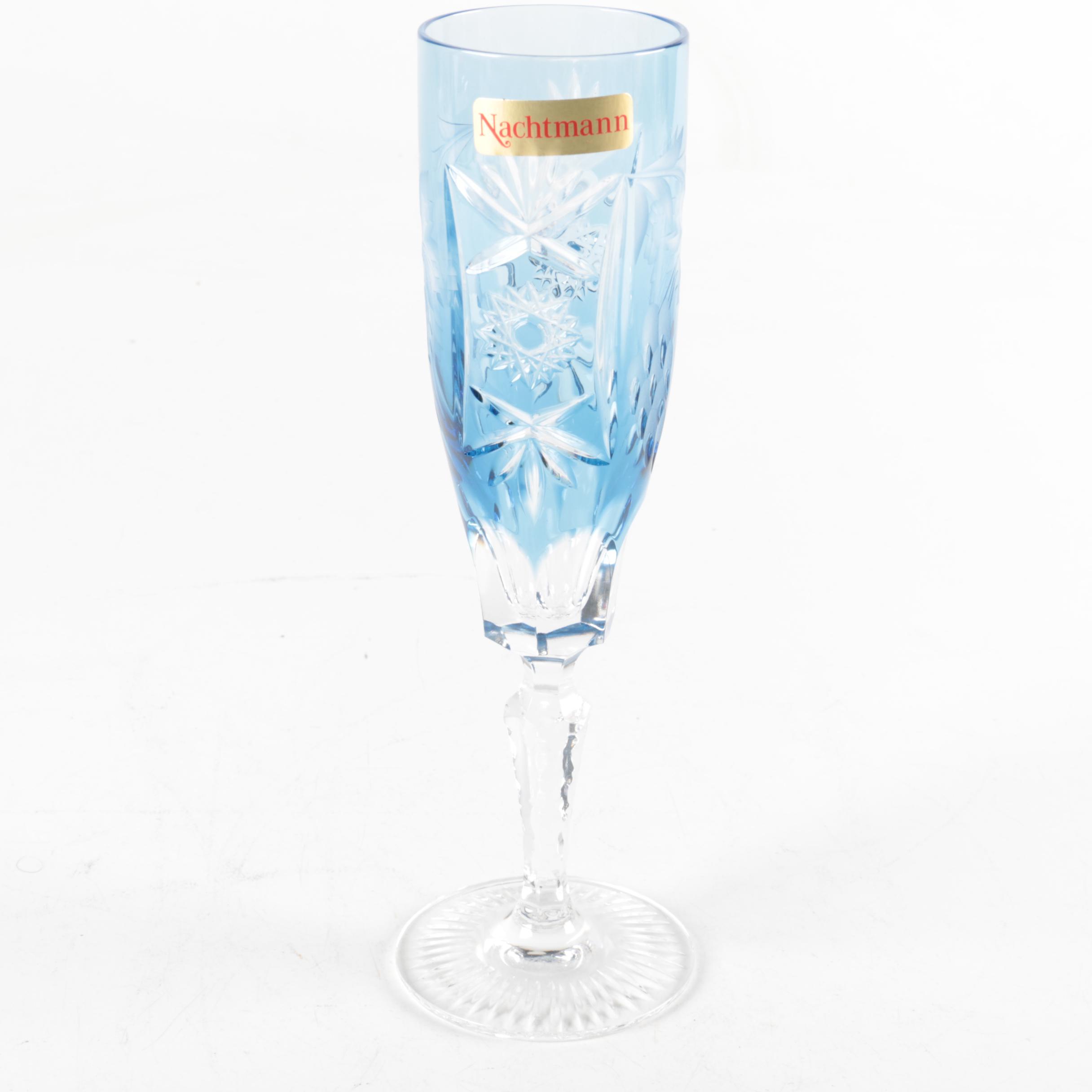 Nachtmann "Traube" Cased to Clear Colored Crystal Stemware