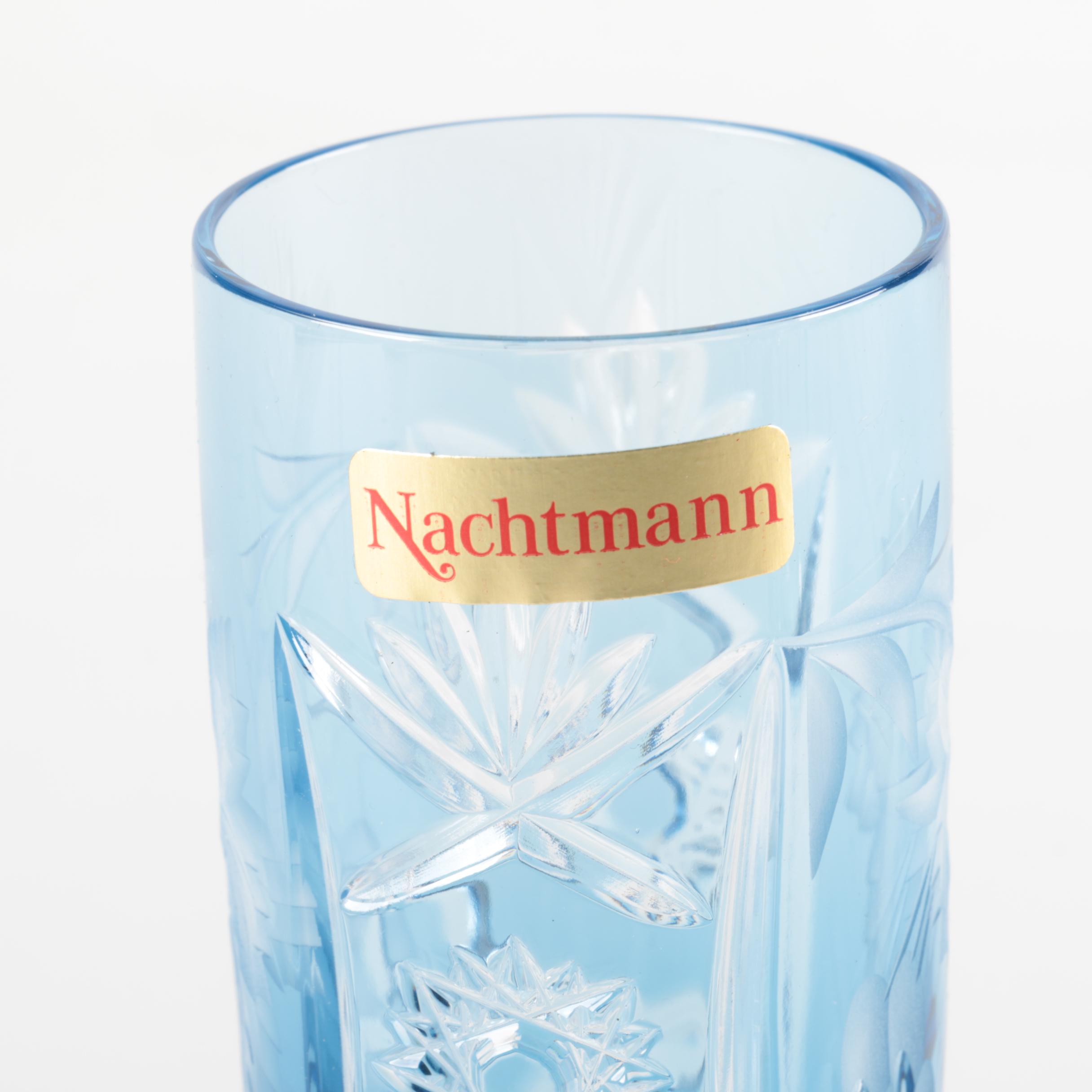 Nachtmann "Traube" Cased to Clear Colored Crystal Stemware