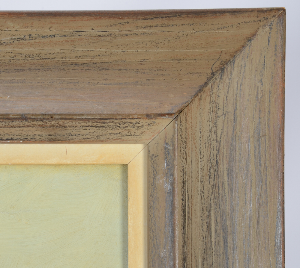 H. Amundsen Oil painting of a Harbor Scene