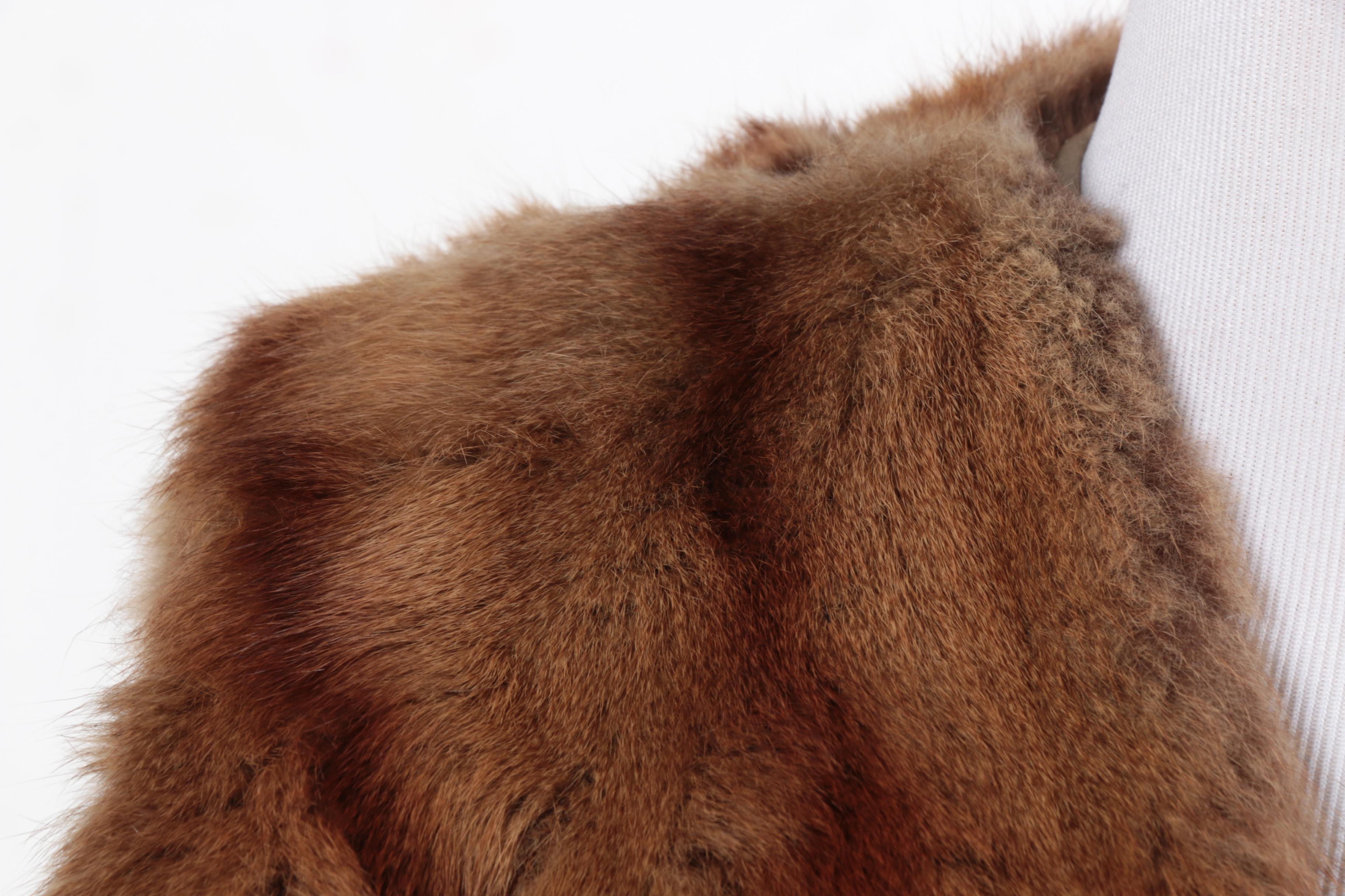 Vintage Dyed Squirrel Fur Vest