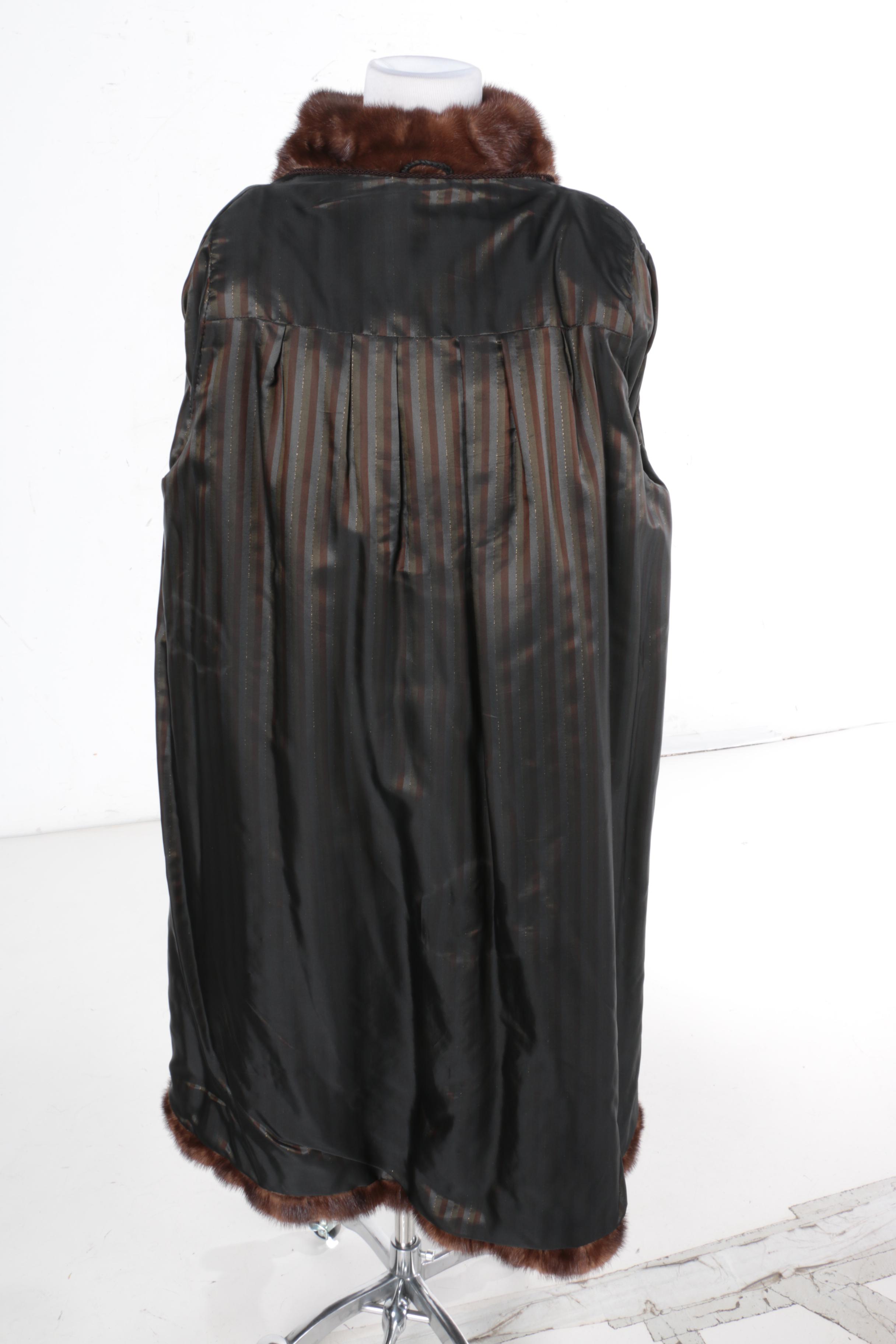 Women's Vintage Chocolate Mink Fur Coat