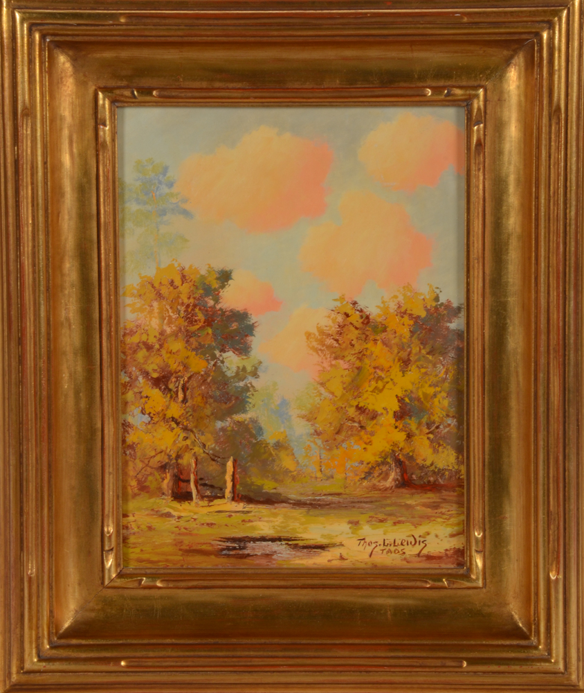 Thomas L. Lewis Oil Painting "Taos"