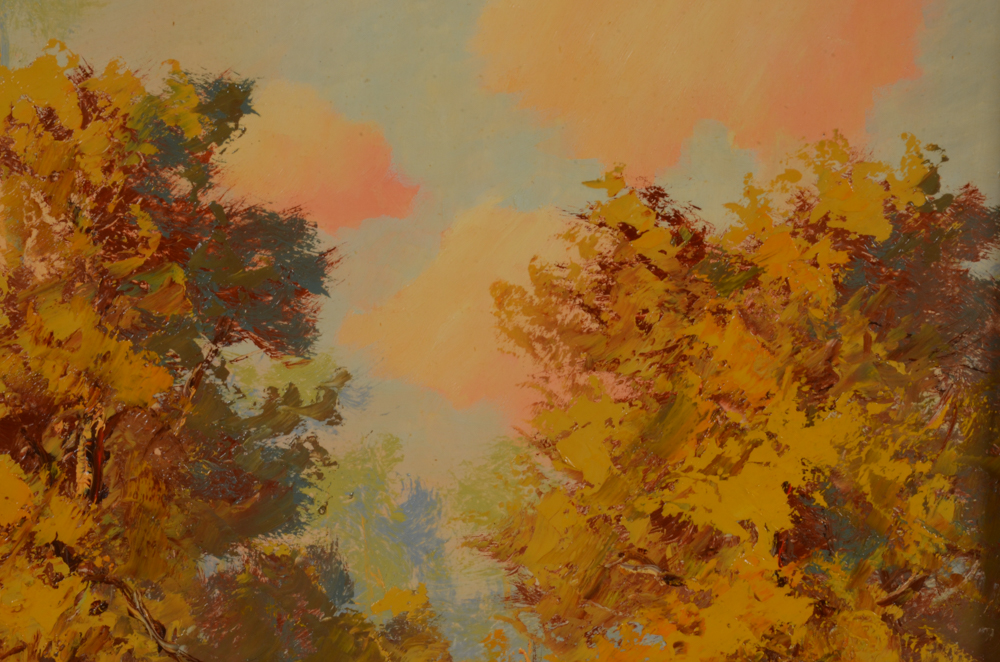 Thomas L. Lewis Oil Painting "Taos"