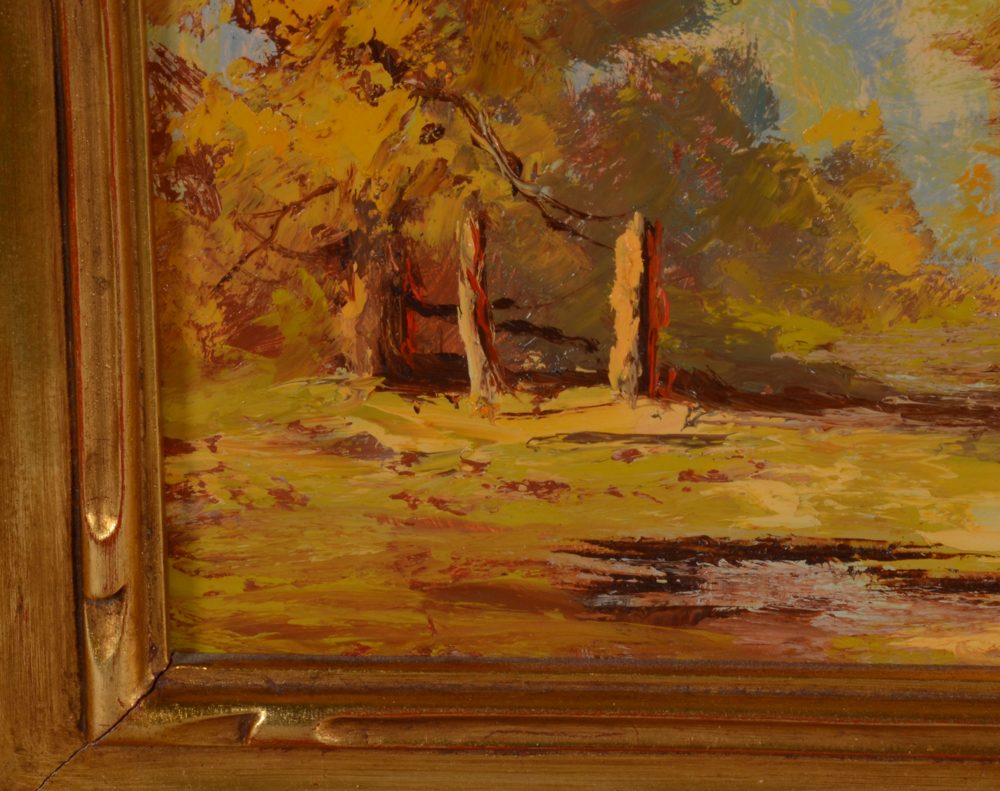 Thomas L. Lewis Oil Painting "Taos"