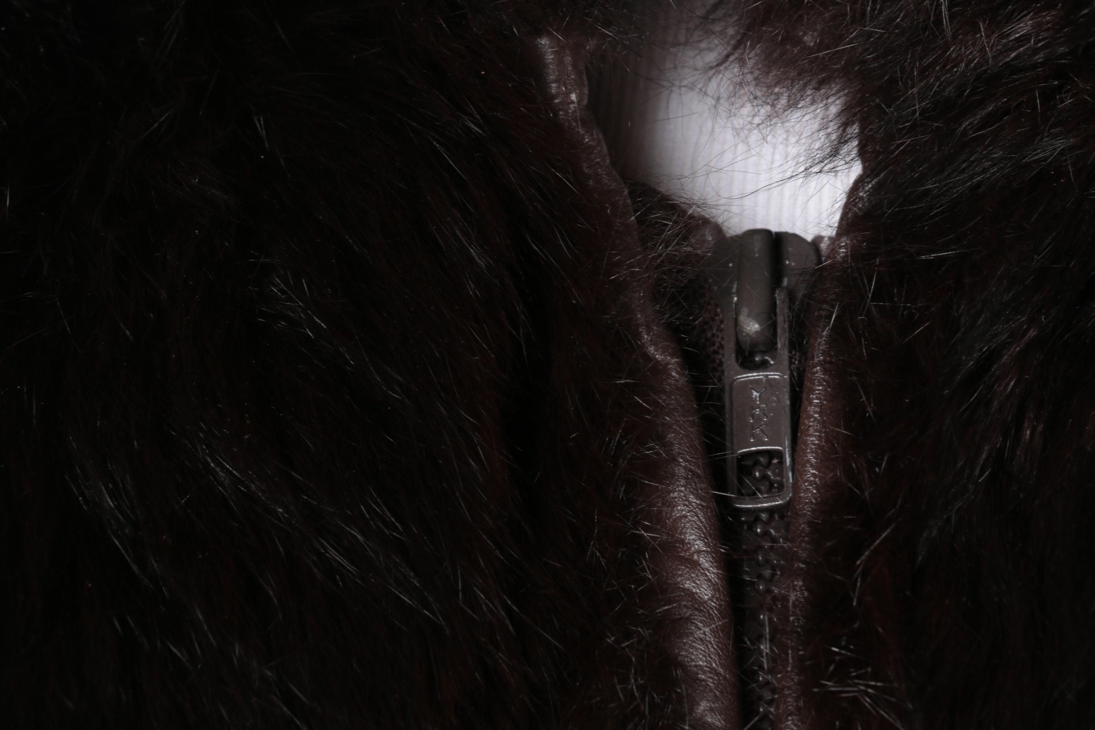 Dyed Muskrat Fur Vest