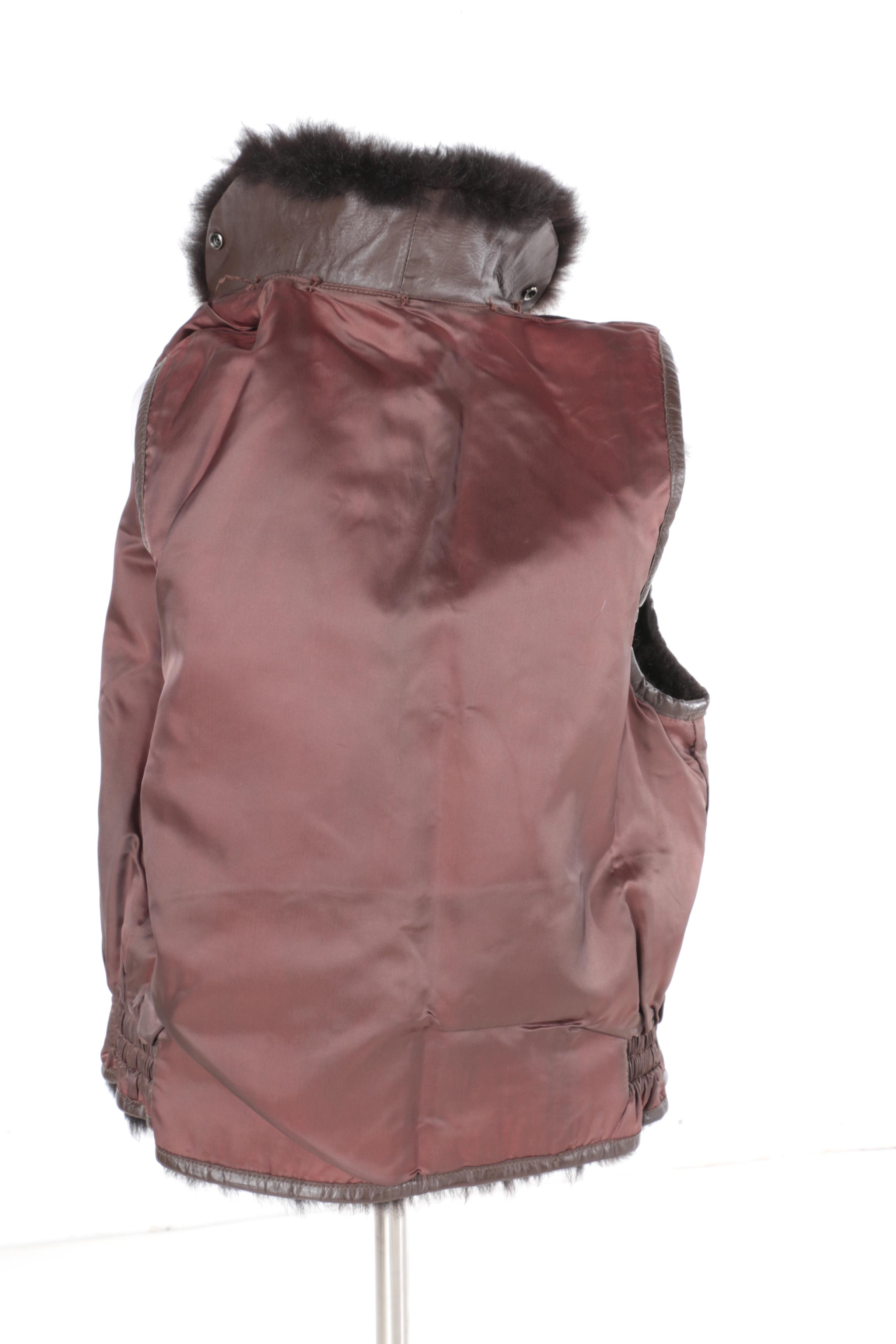 Dyed Muskrat Fur Vest