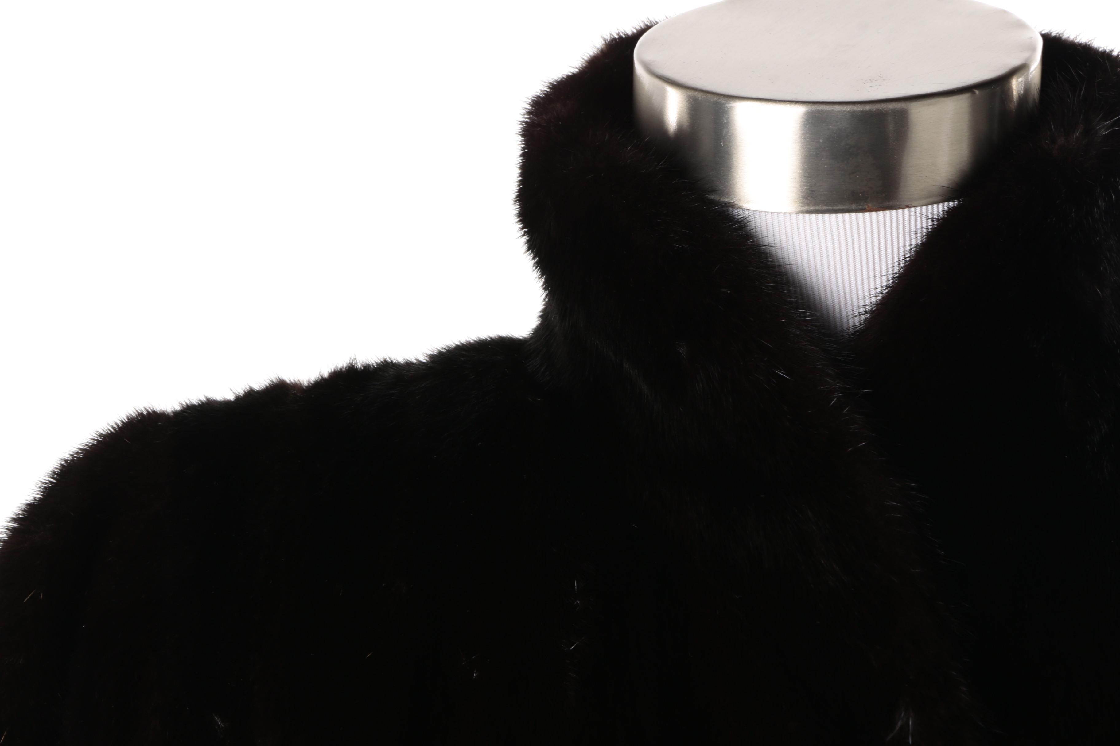 Vintage S. Garber Furs Ranch Mink Fur Coat