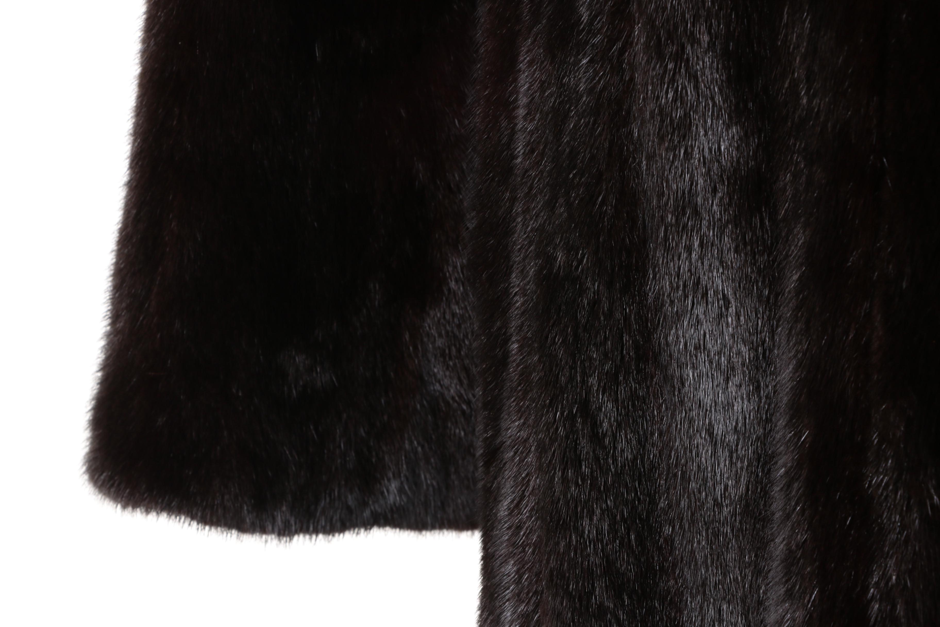 Vintage S. Garber Furs Ranch Mink Fur Coat