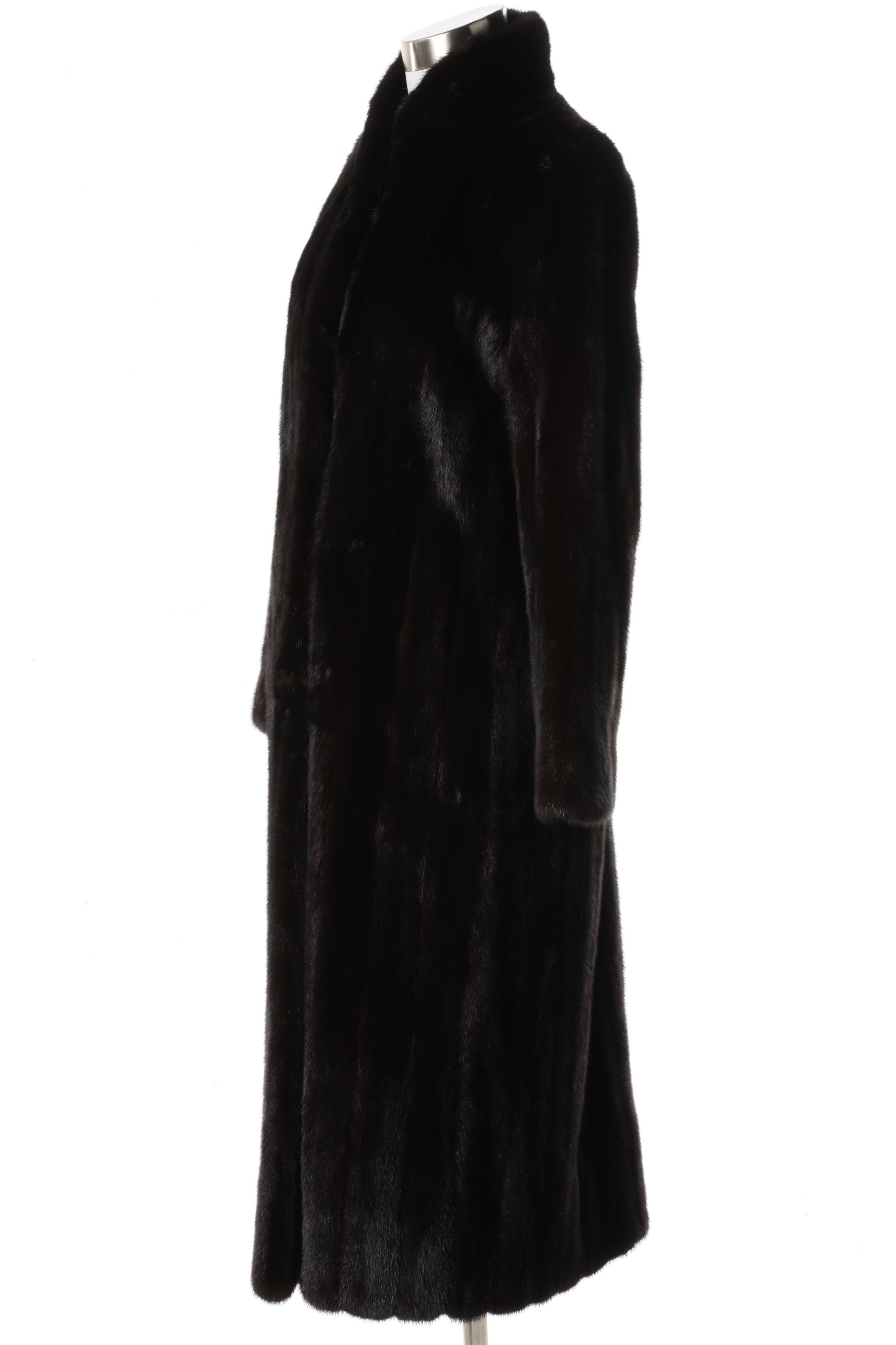Vintage S. Garber Furs Ranch Mink Fur Coat