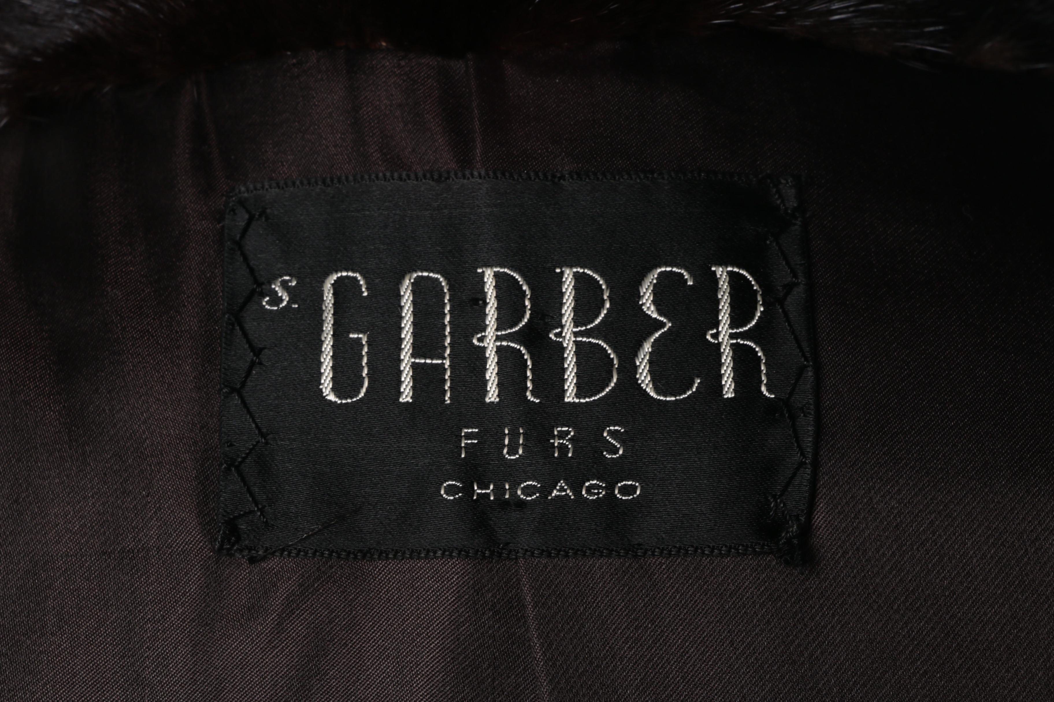 Vintage S. Garber Furs Ranch Mink Fur Coat