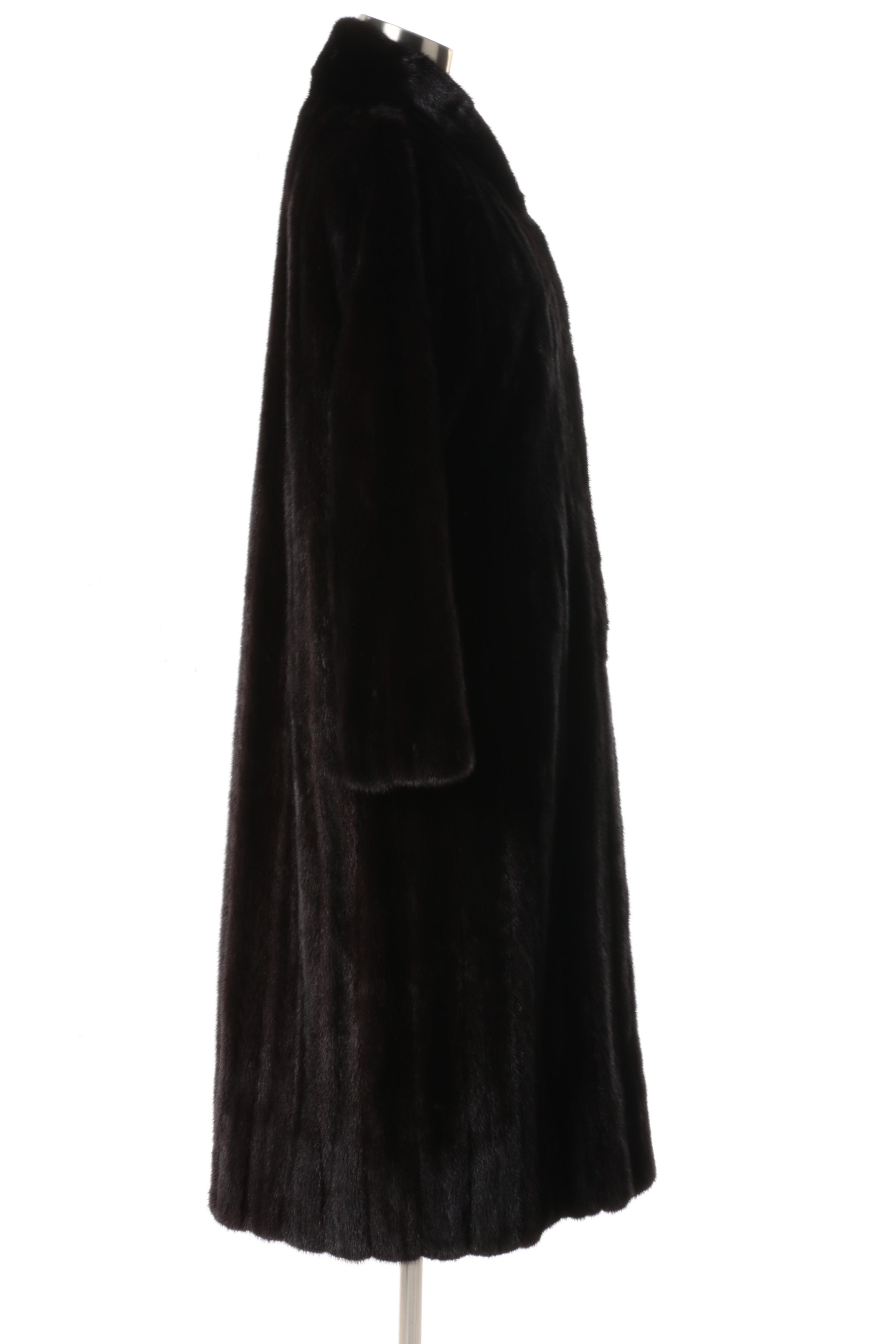 Vintage S. Garber Furs Ranch Mink Fur Coat