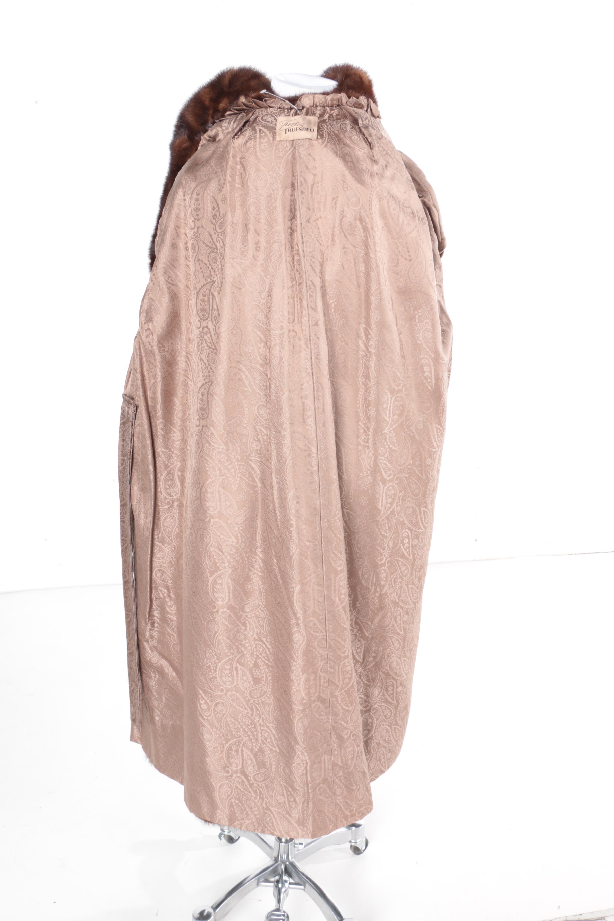 Vintage Furs by Truesdell Mink Fur Swing Coat