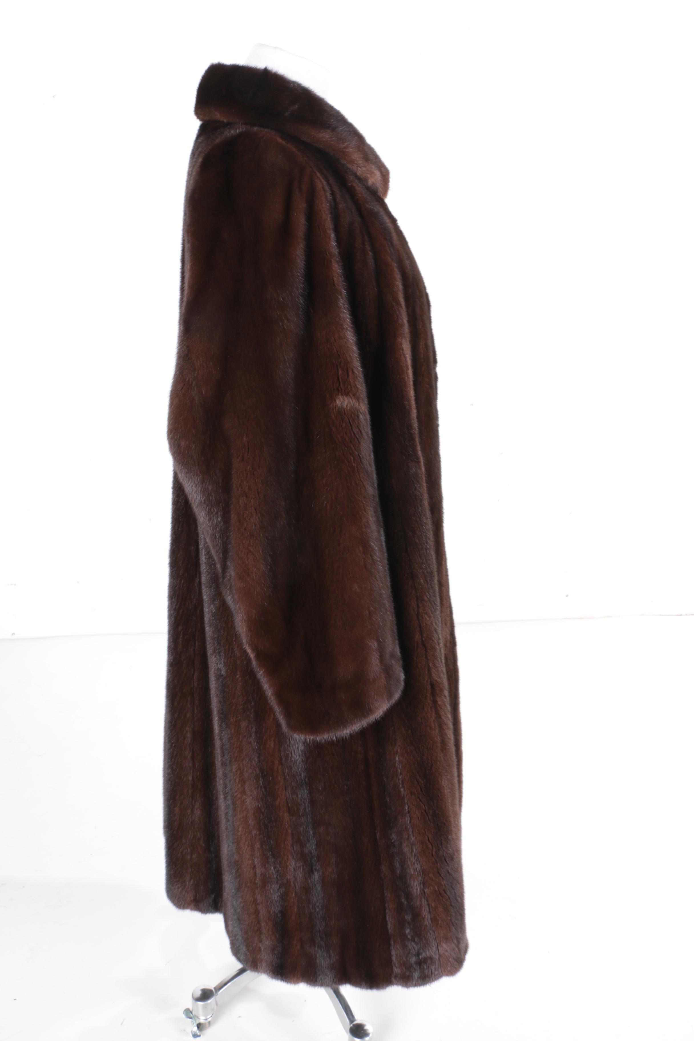 Vintage Marshall Field's Mink Fur Full-Length Coat