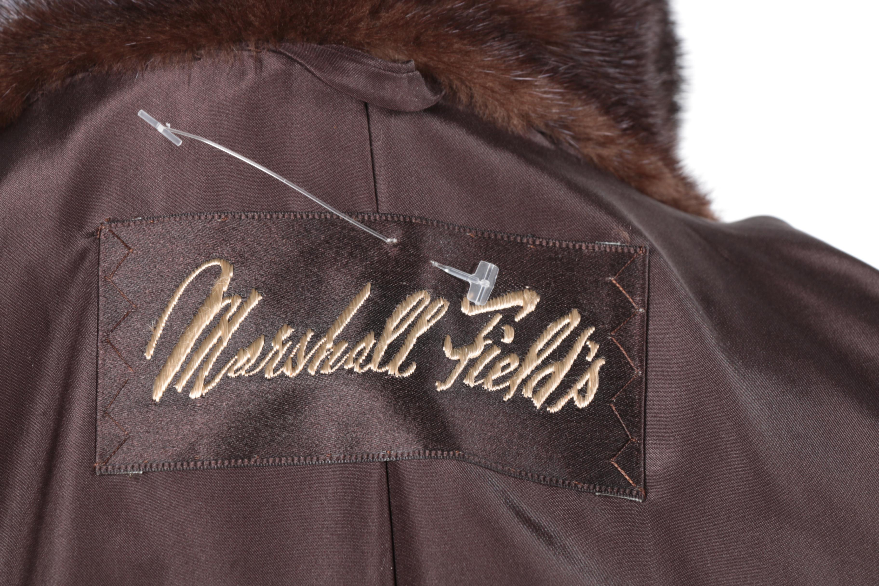 Vintage Marshall Field's Mink Fur Full-Length Coat