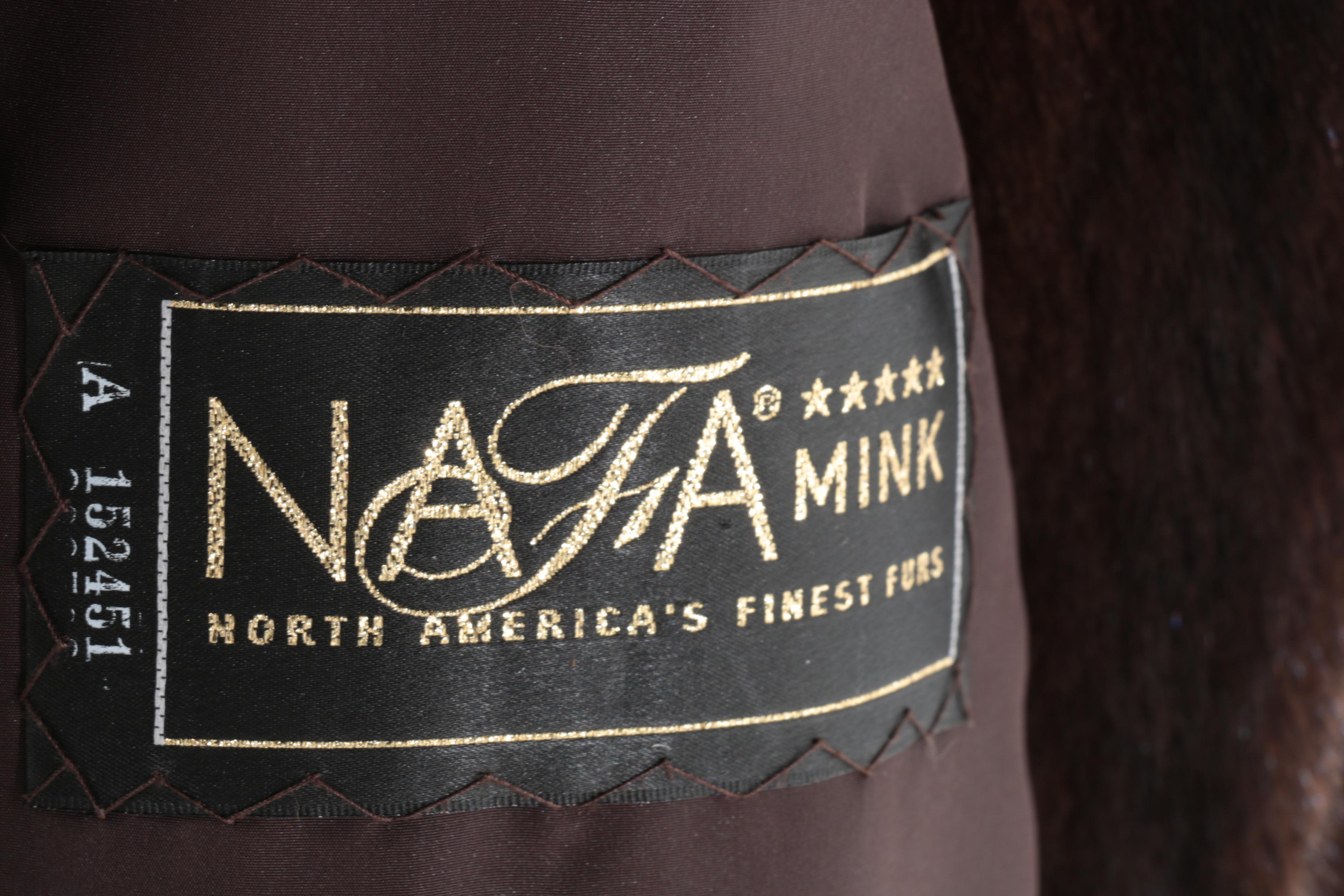 Vintage Marshall Field's Mink Fur Full-Length Coat