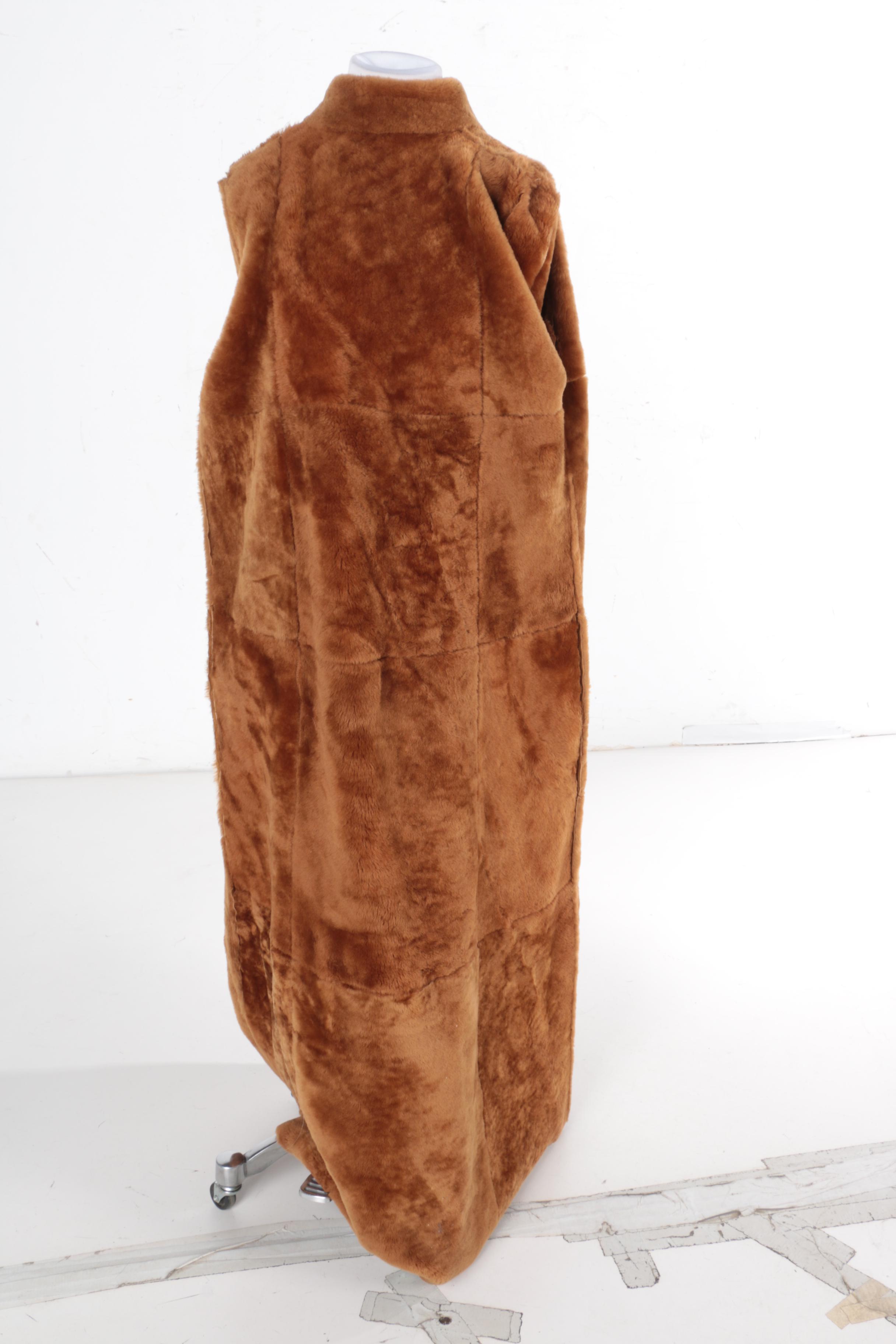 Women's Revillon Tan Sheepskin Coat