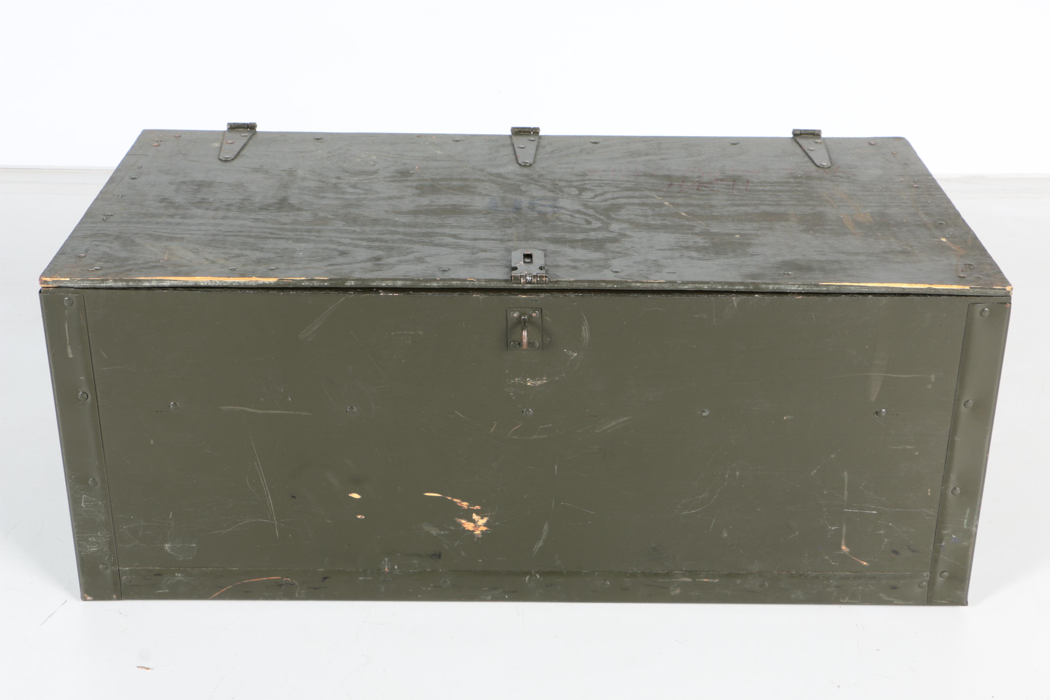 Vintage Wooden Military Locker