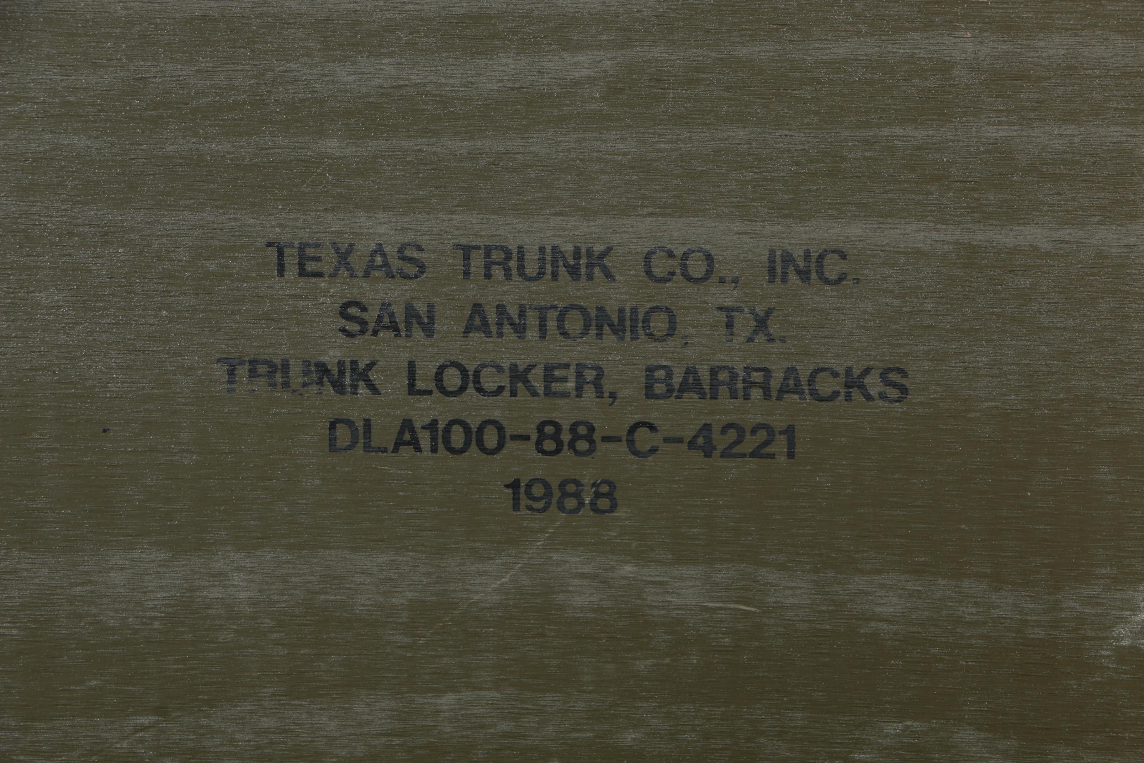 Vintage Wooden Military Locker