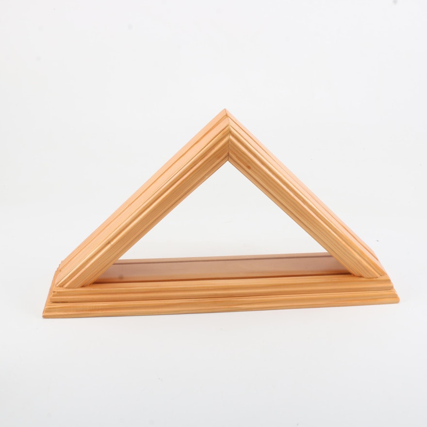 Wooden Folded Flag Frame