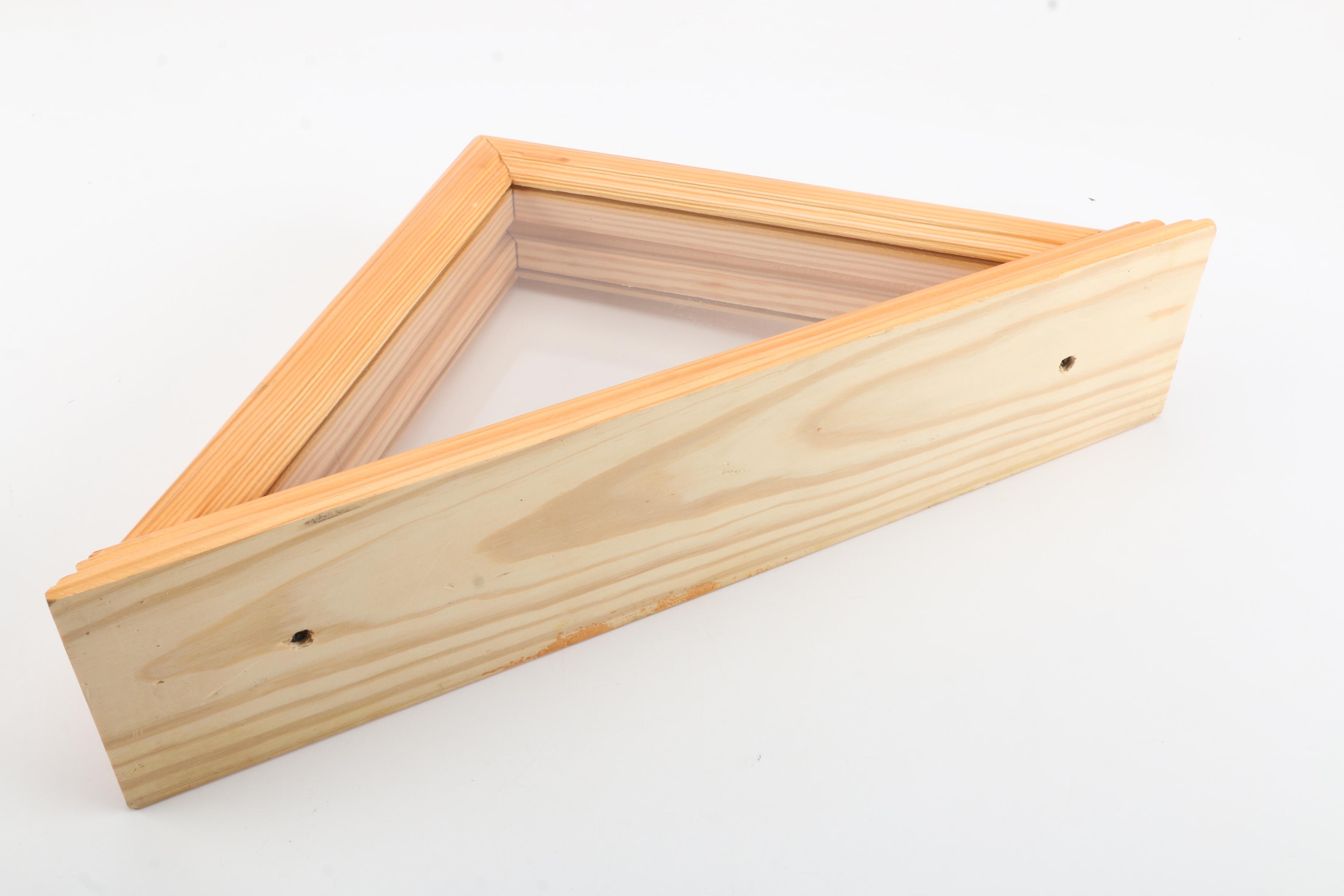 Wooden Folded Flag Frame
