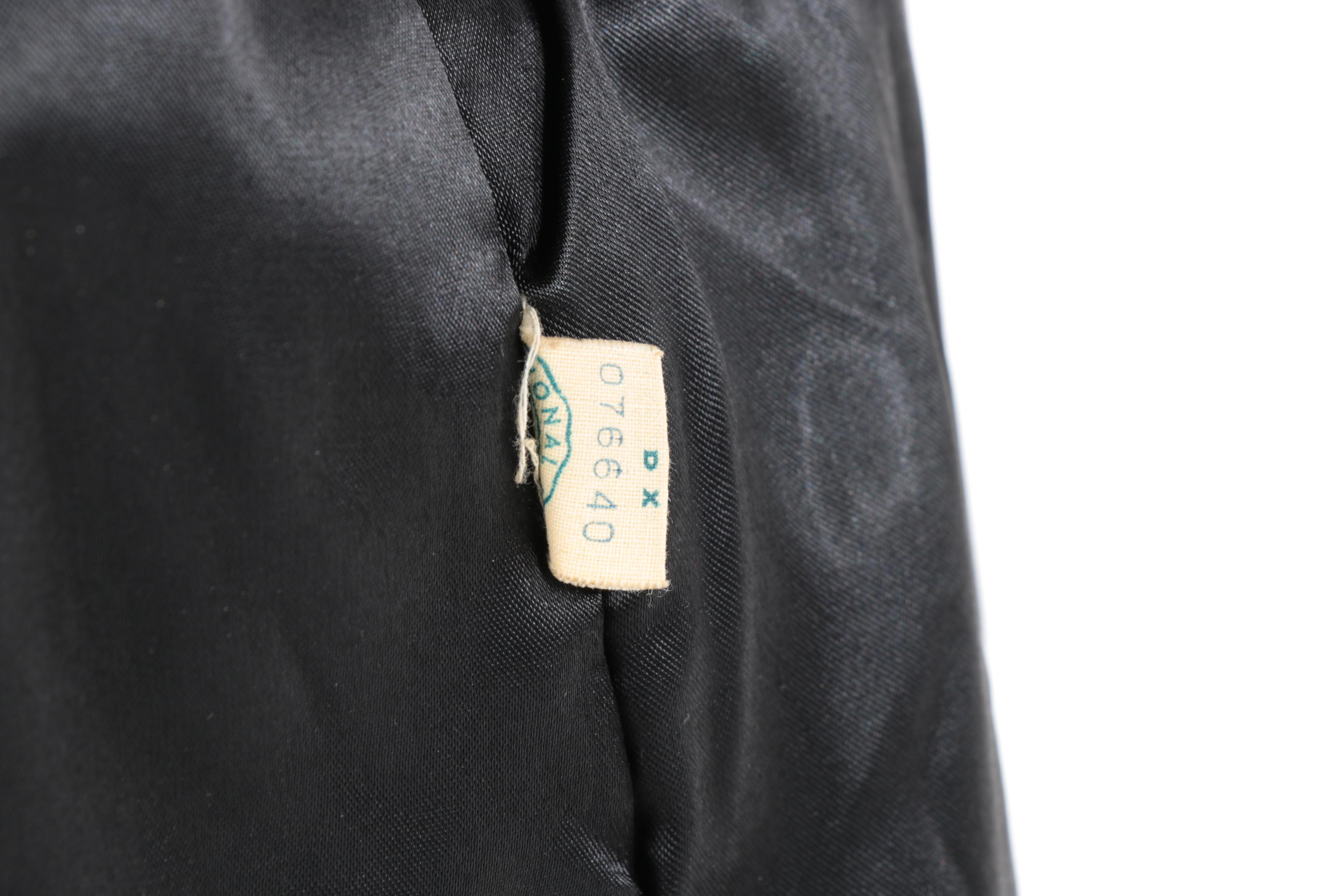 Vintage Black Coat with Mink Fur Collar