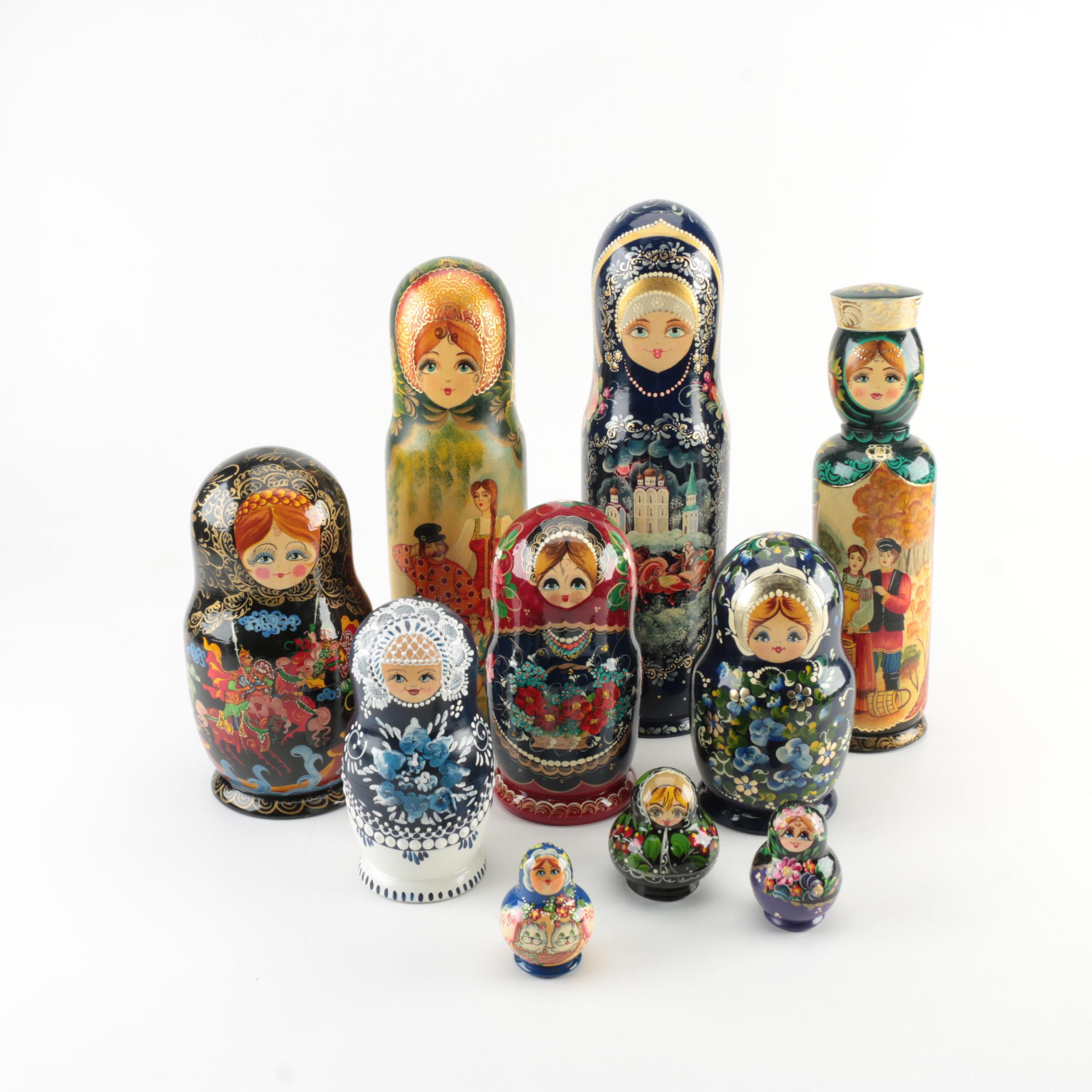 Russian Style Wood Nesting Dolls