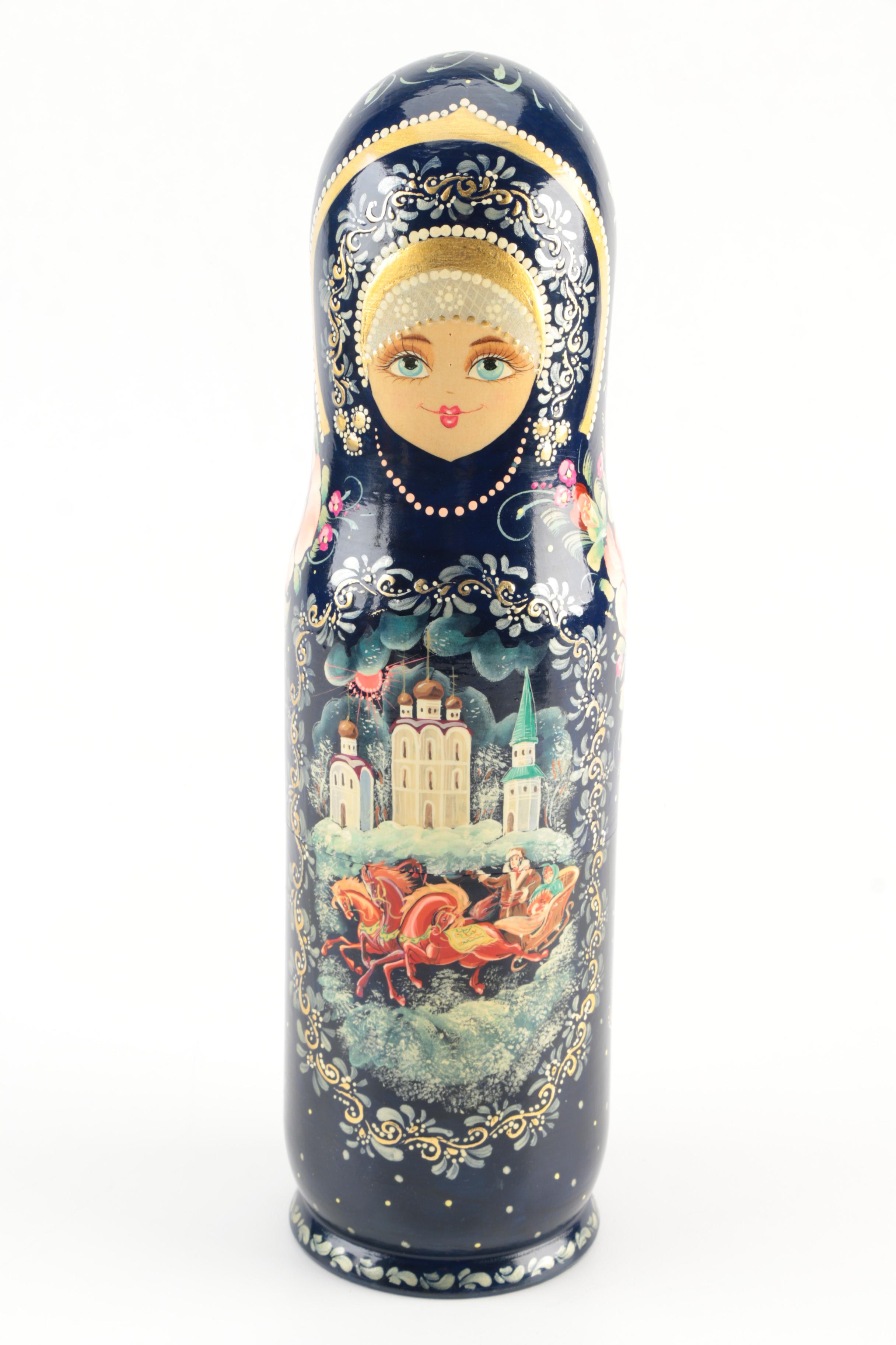Russian Style Wood Nesting Dolls