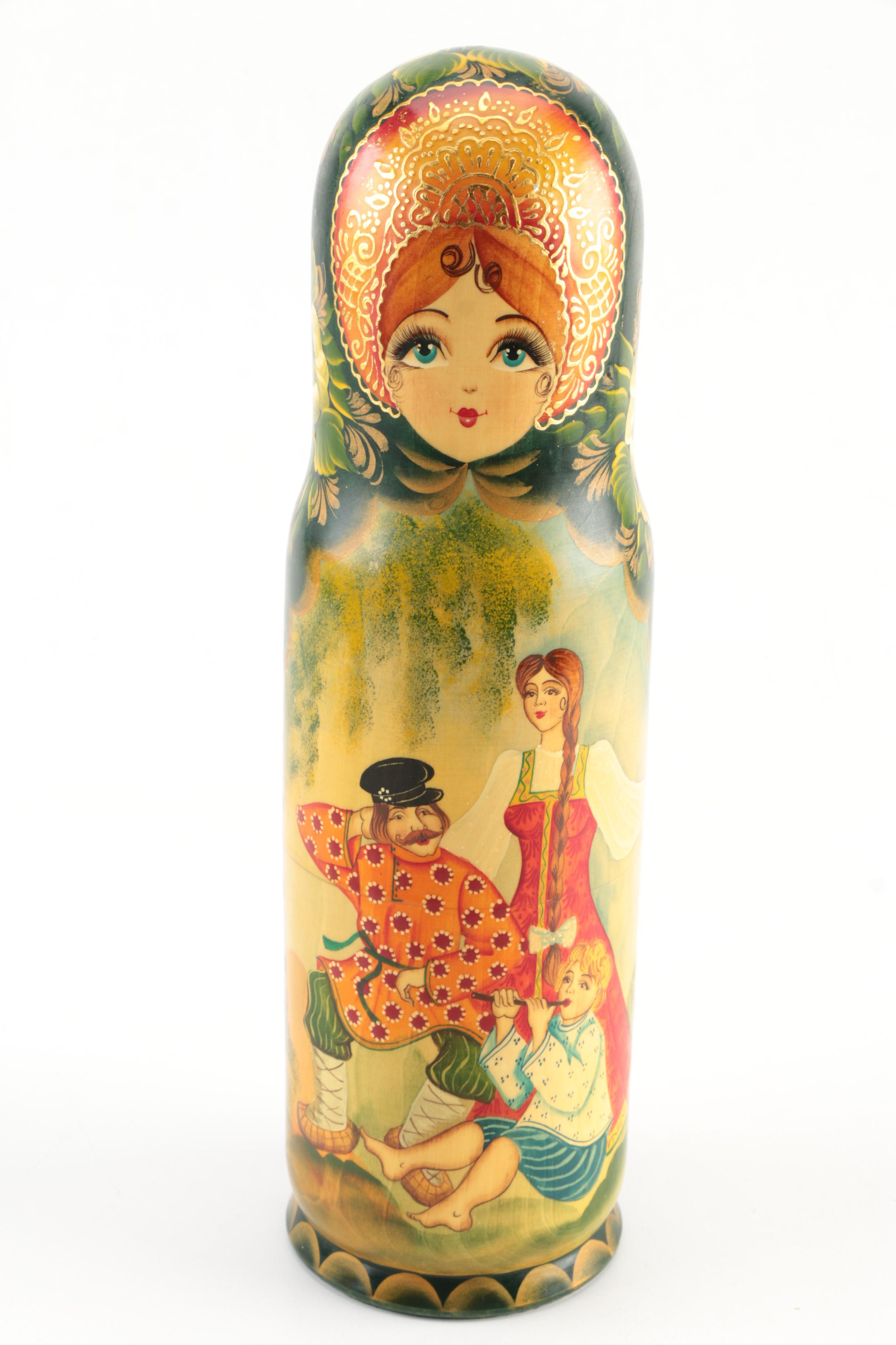 Russian Style Wood Nesting Dolls