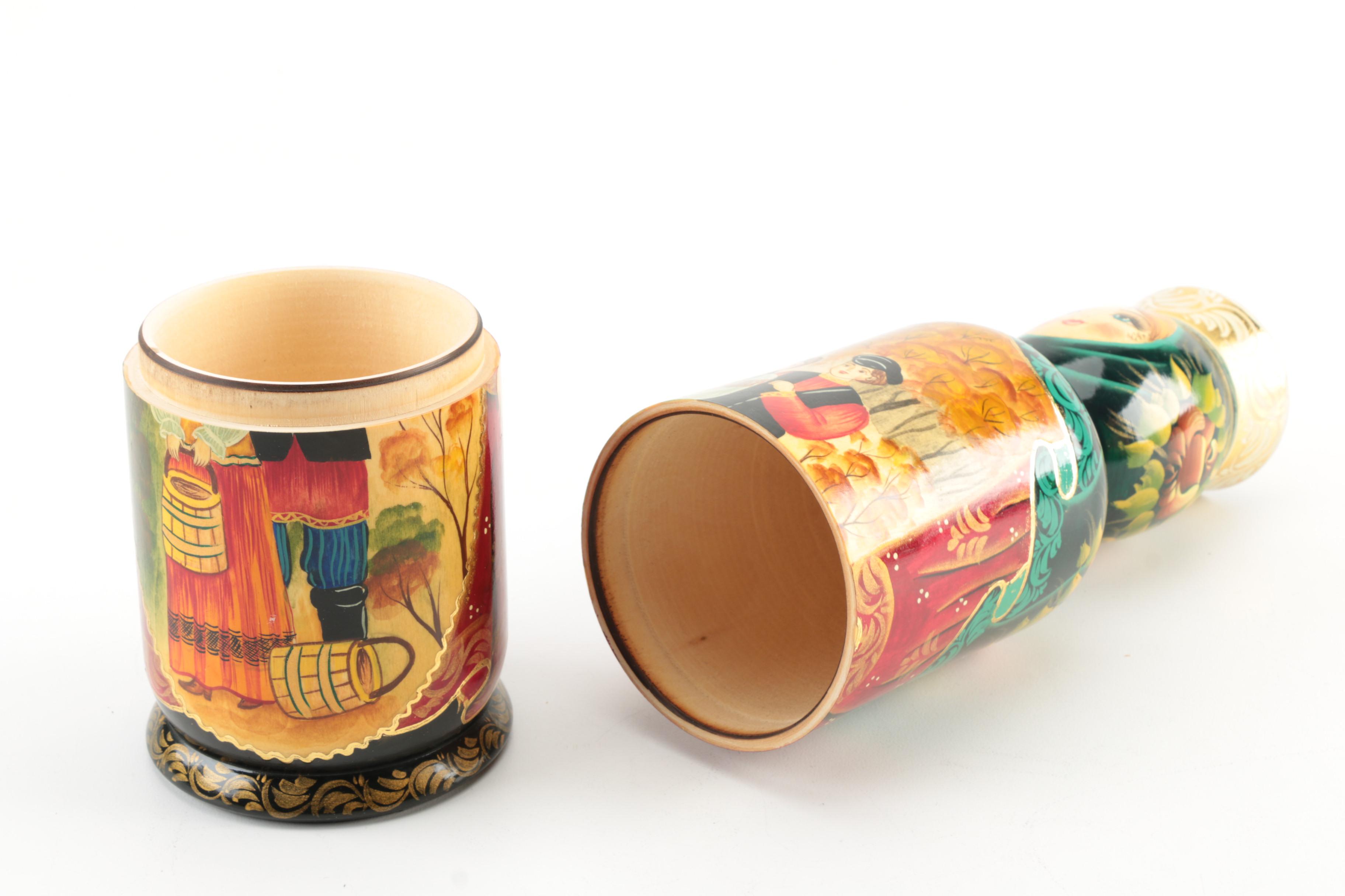 Russian Style Wood Nesting Dolls