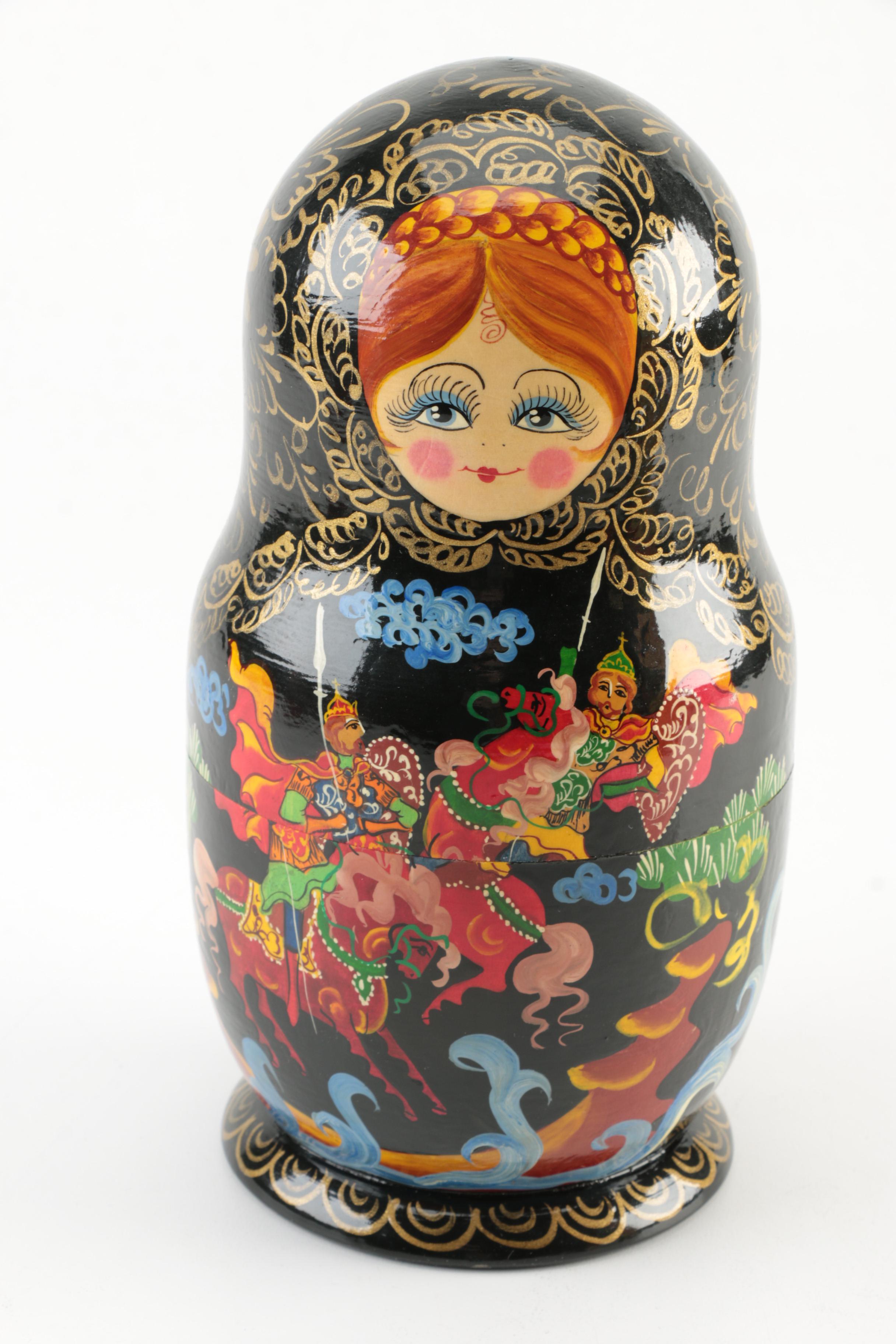 Russian Style Wood Nesting Dolls