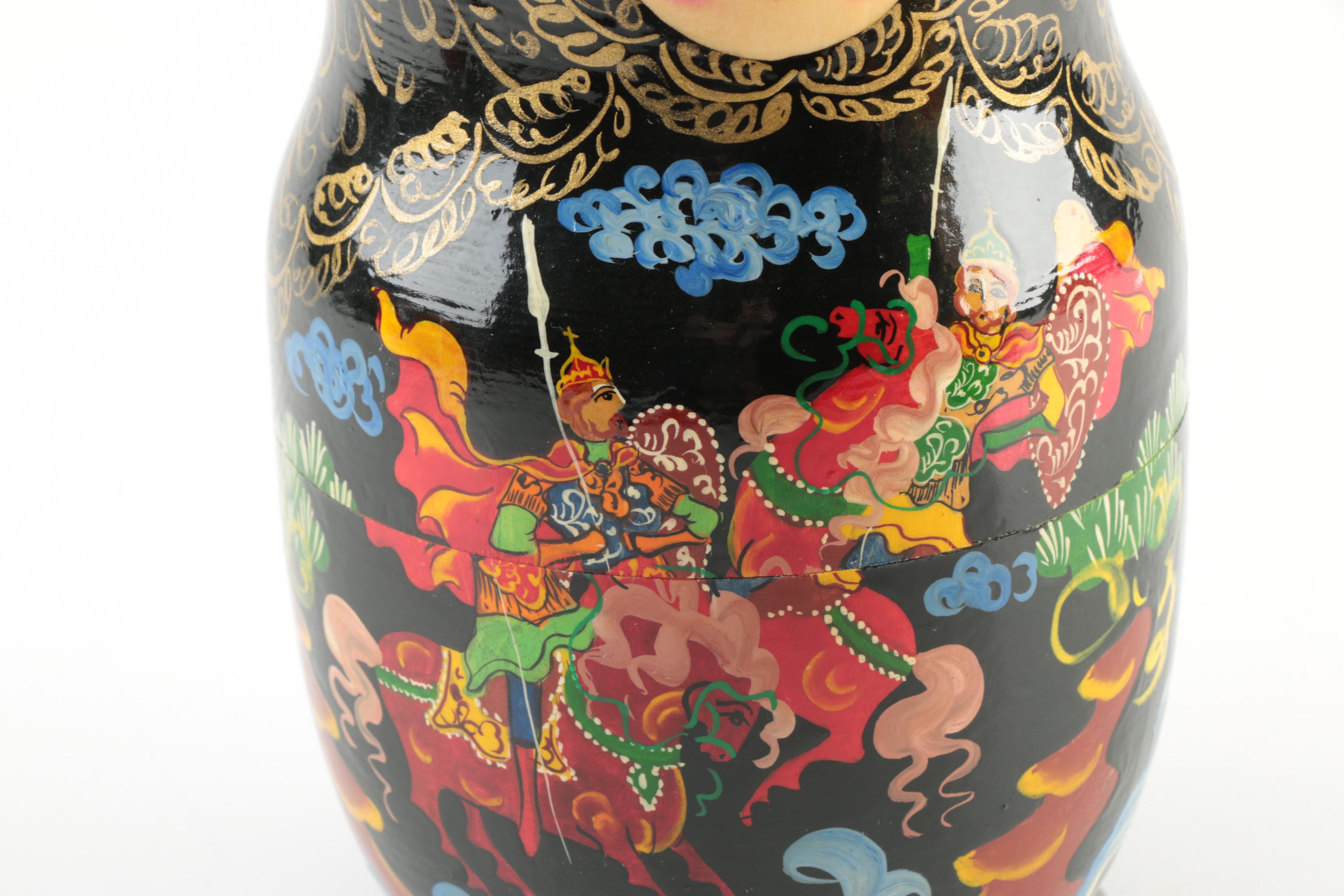 Russian Style Wood Nesting Dolls