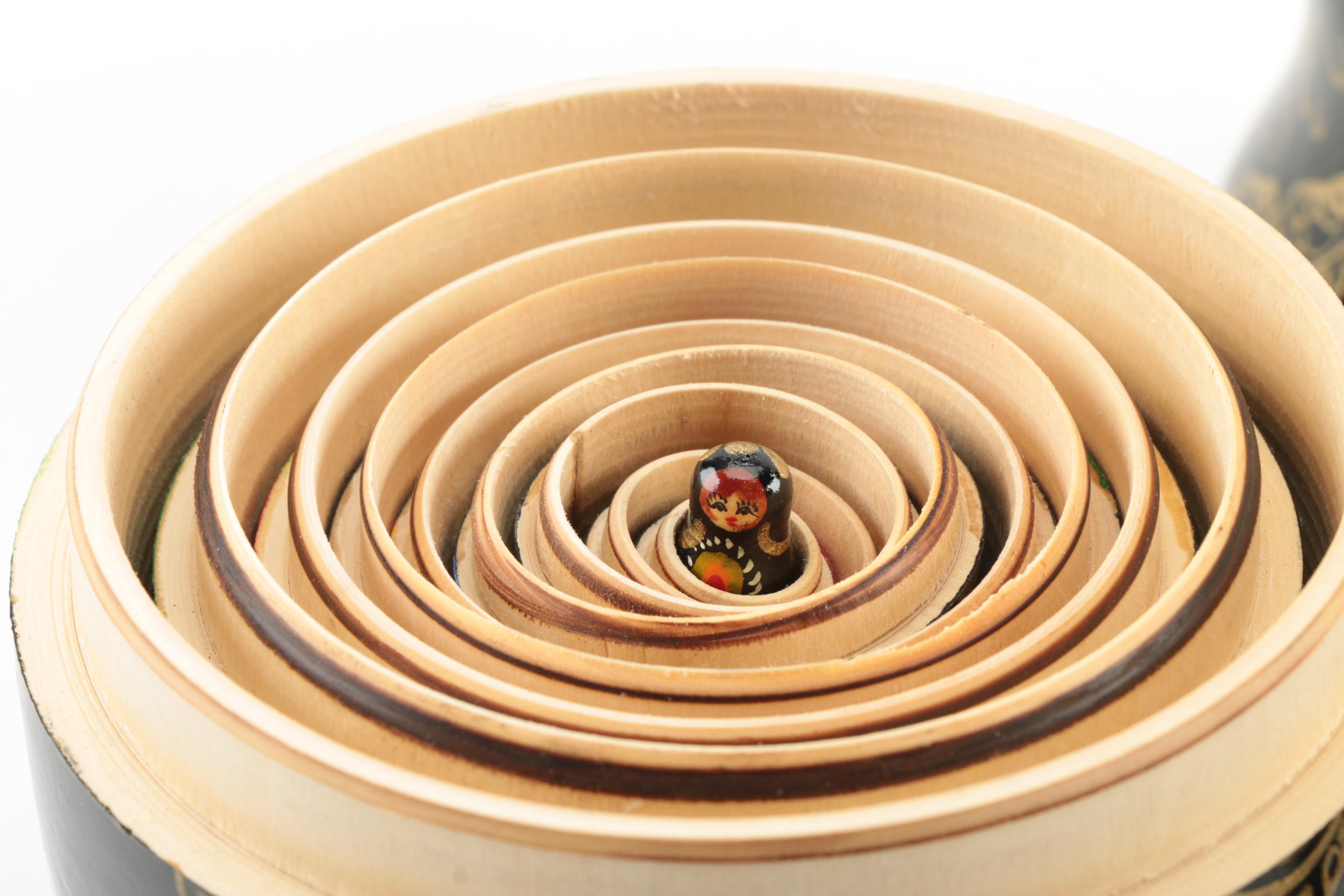 Russian Style Wood Nesting Dolls