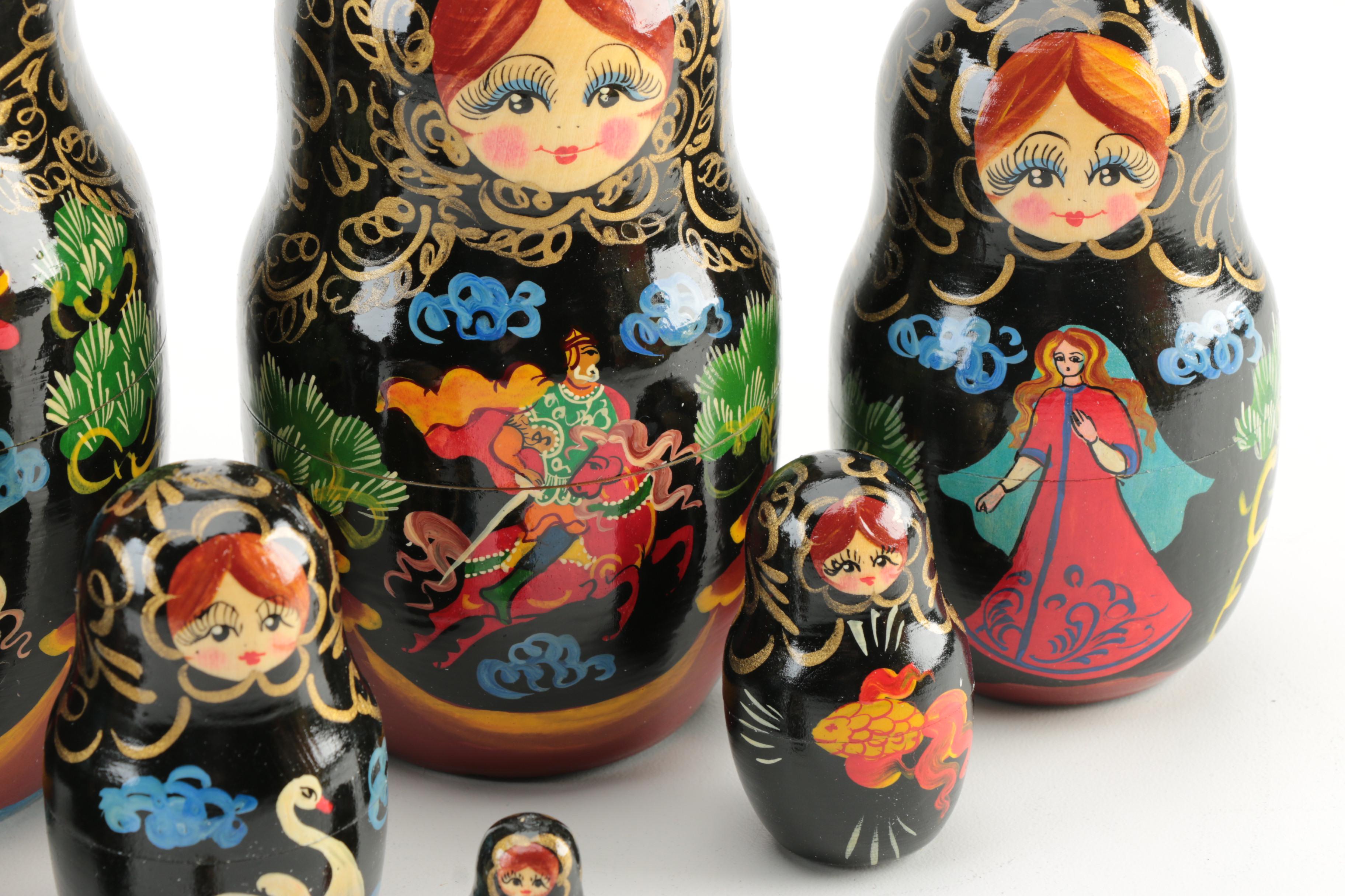 Russian Style Wood Nesting Dolls