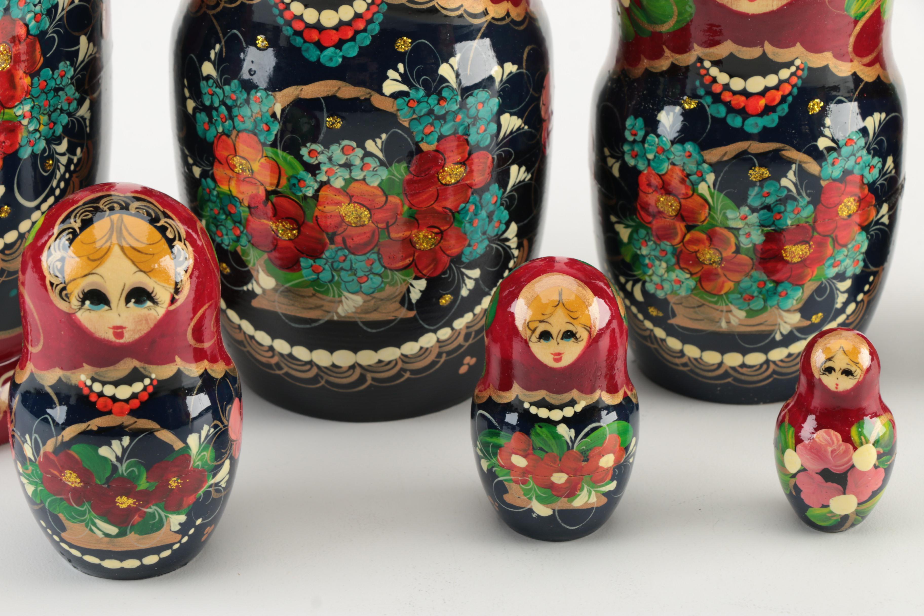 Russian Style Wood Nesting Dolls