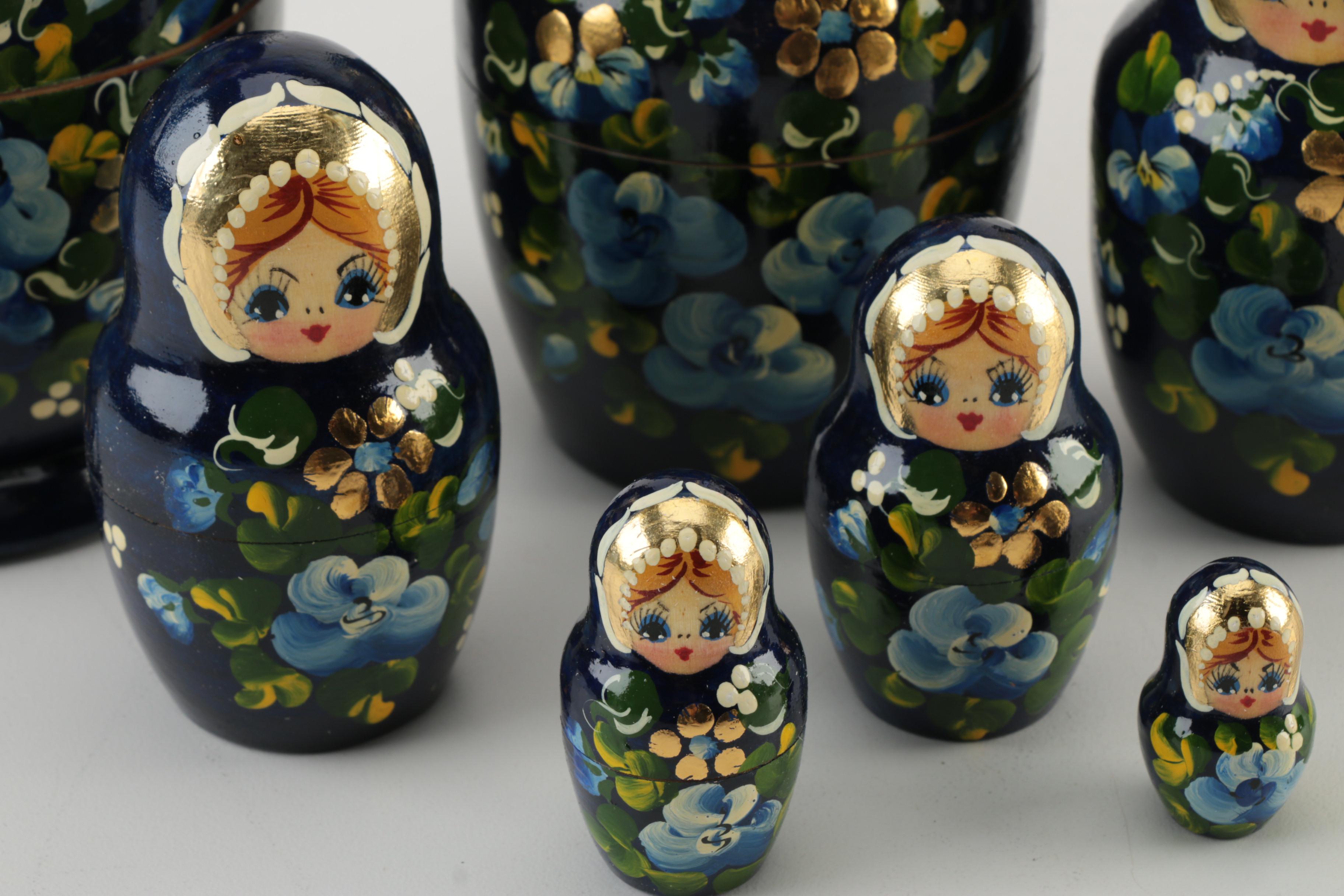 Russian Style Wood Nesting Dolls