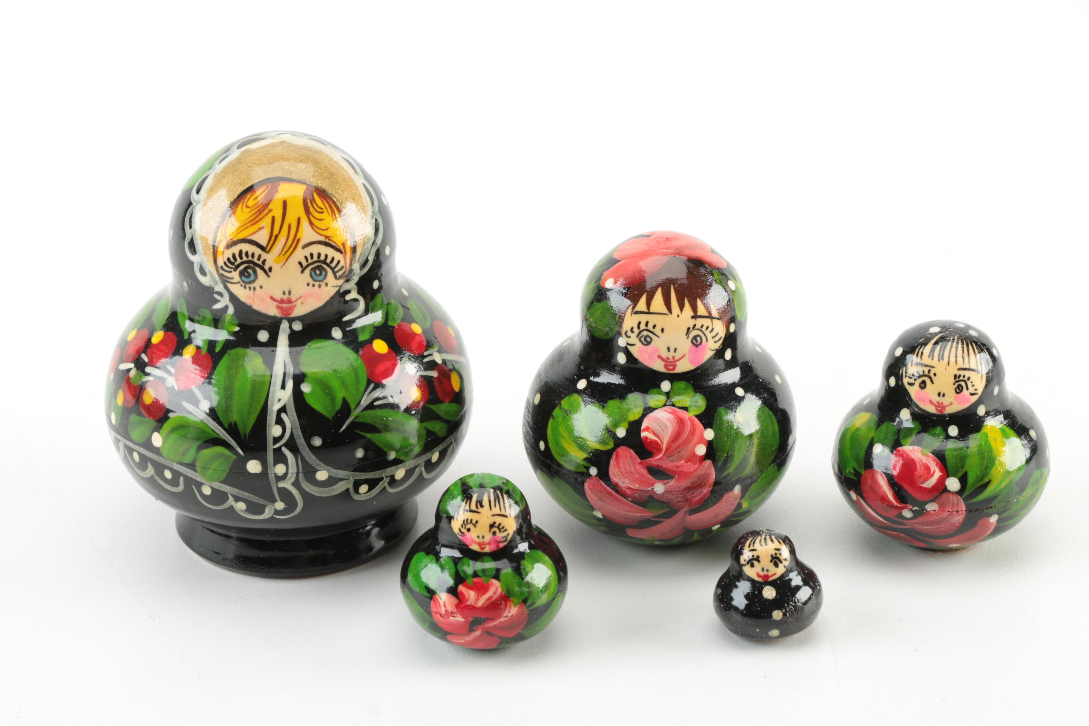 Russian Style Wood Nesting Dolls