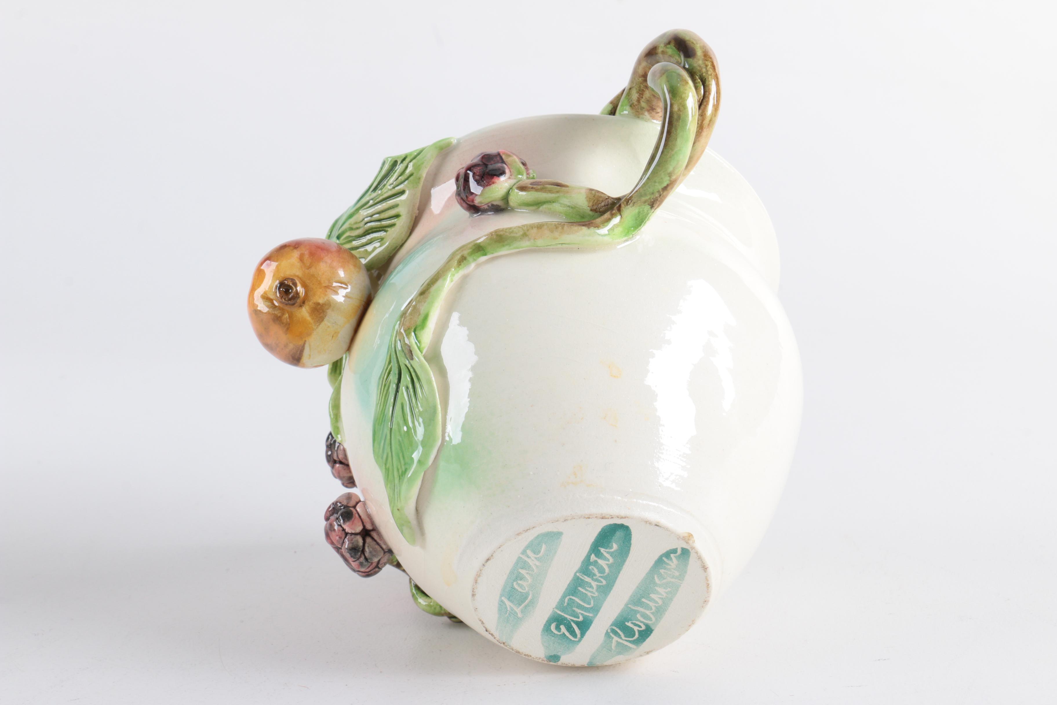 Lark Elizabeth Rodriguez Ceramic Creamer and Sugar Bowl