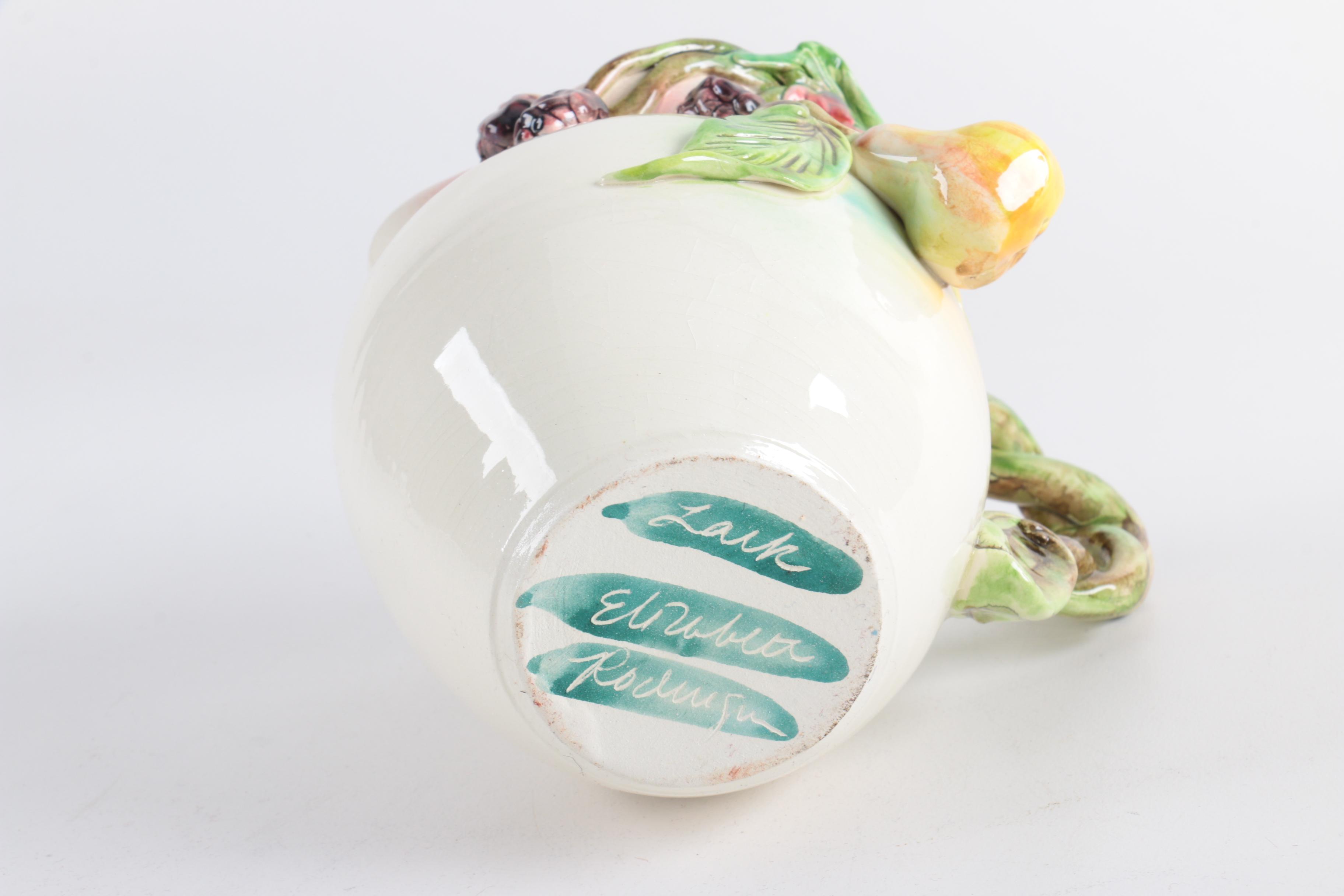 Lark Elizabeth Rodriguez Ceramic Creamer and Sugar Bowl