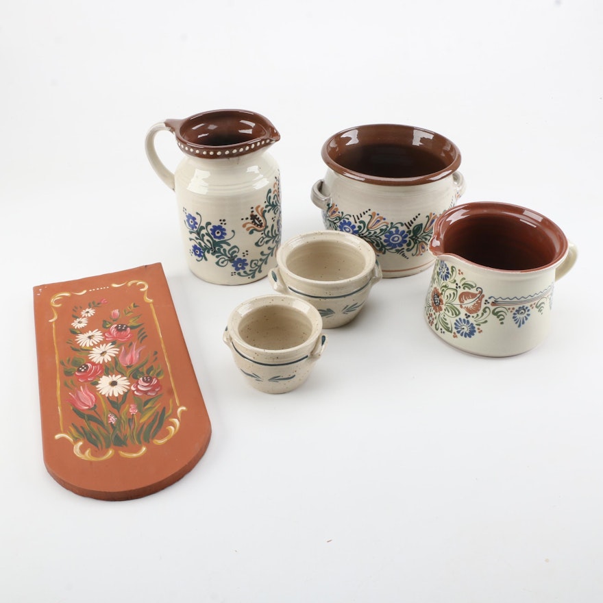 Pottery Serving Ware and Decor