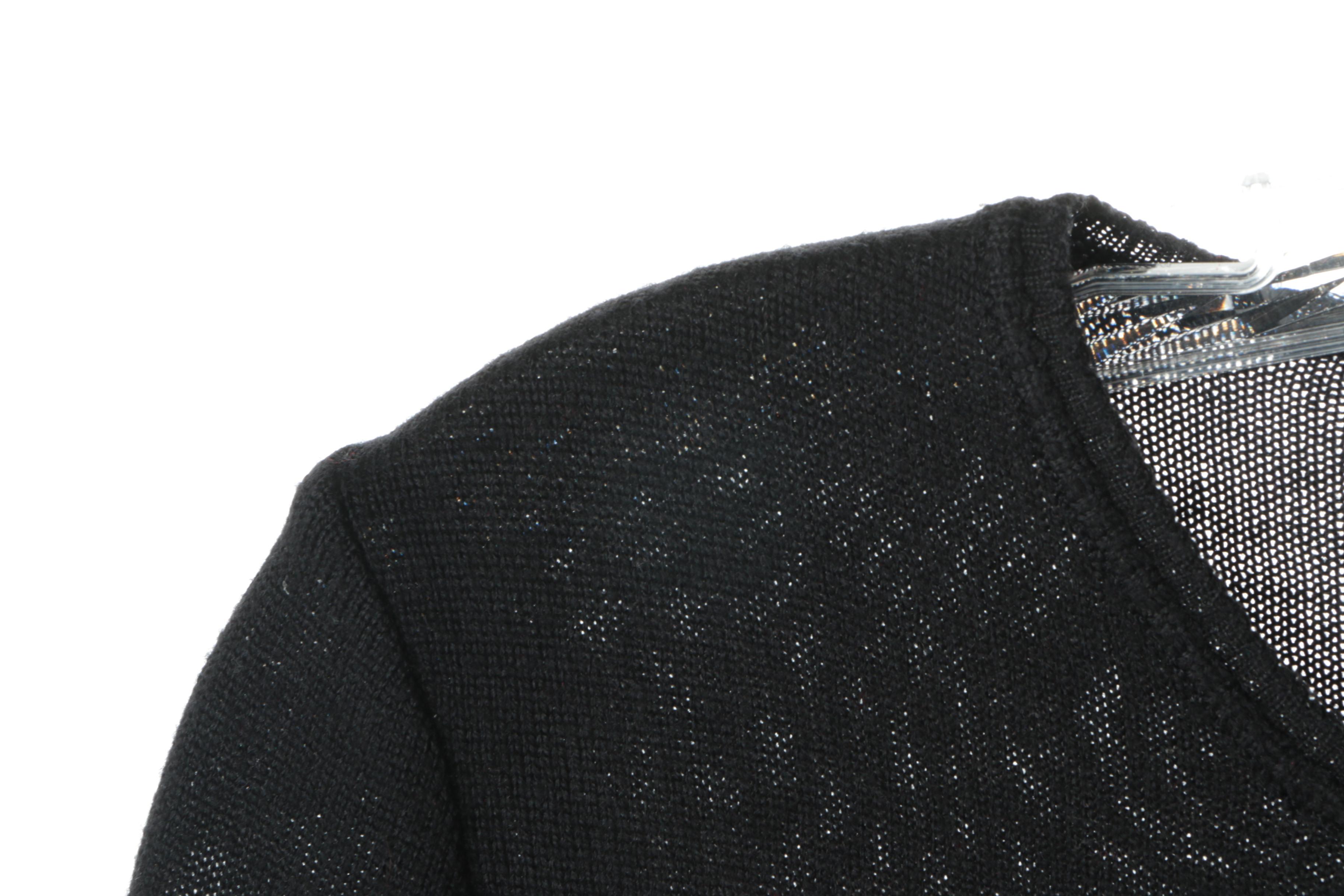 Women's St. John Black and Blue Knitwear