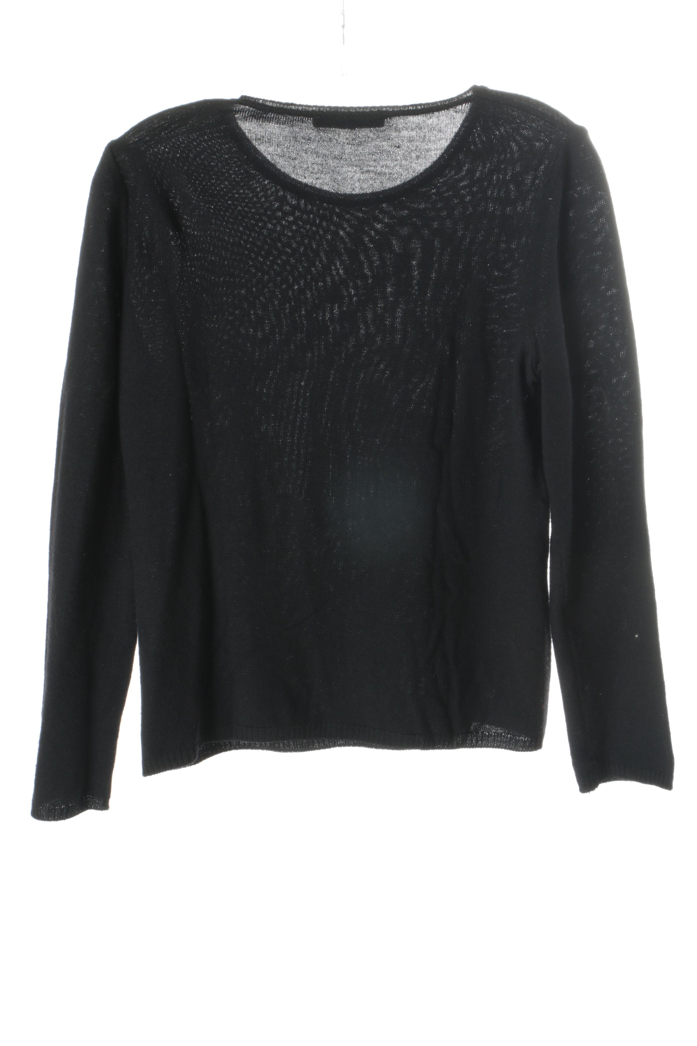 Women's St. John Black and Blue Knitwear