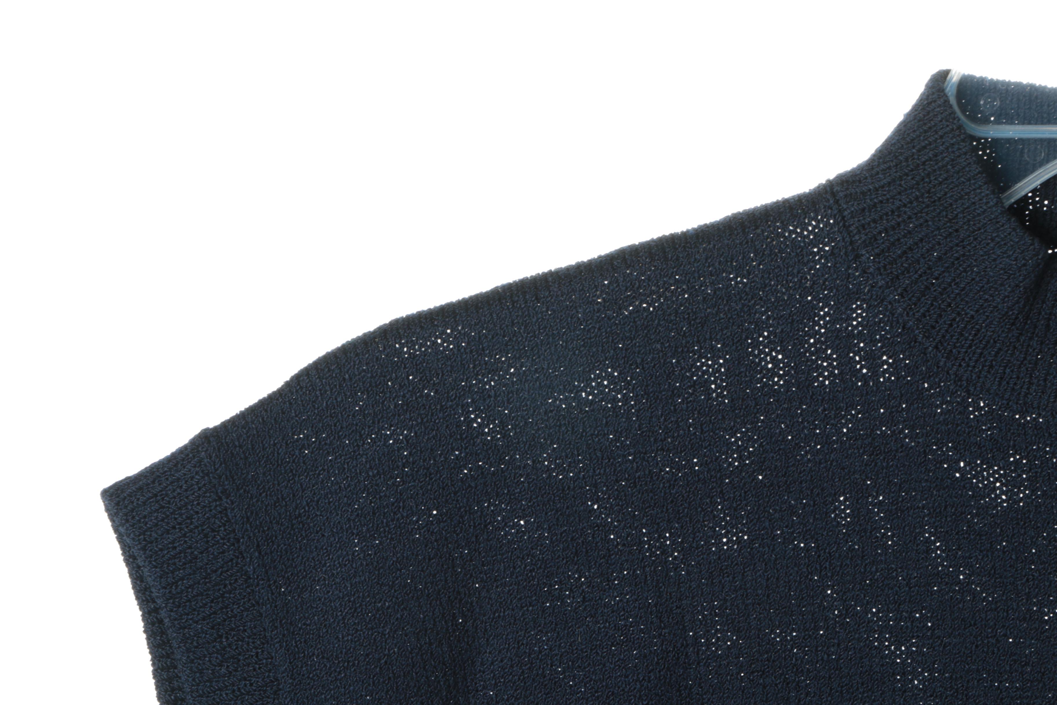 Women's St. John Black and Blue Knitwear