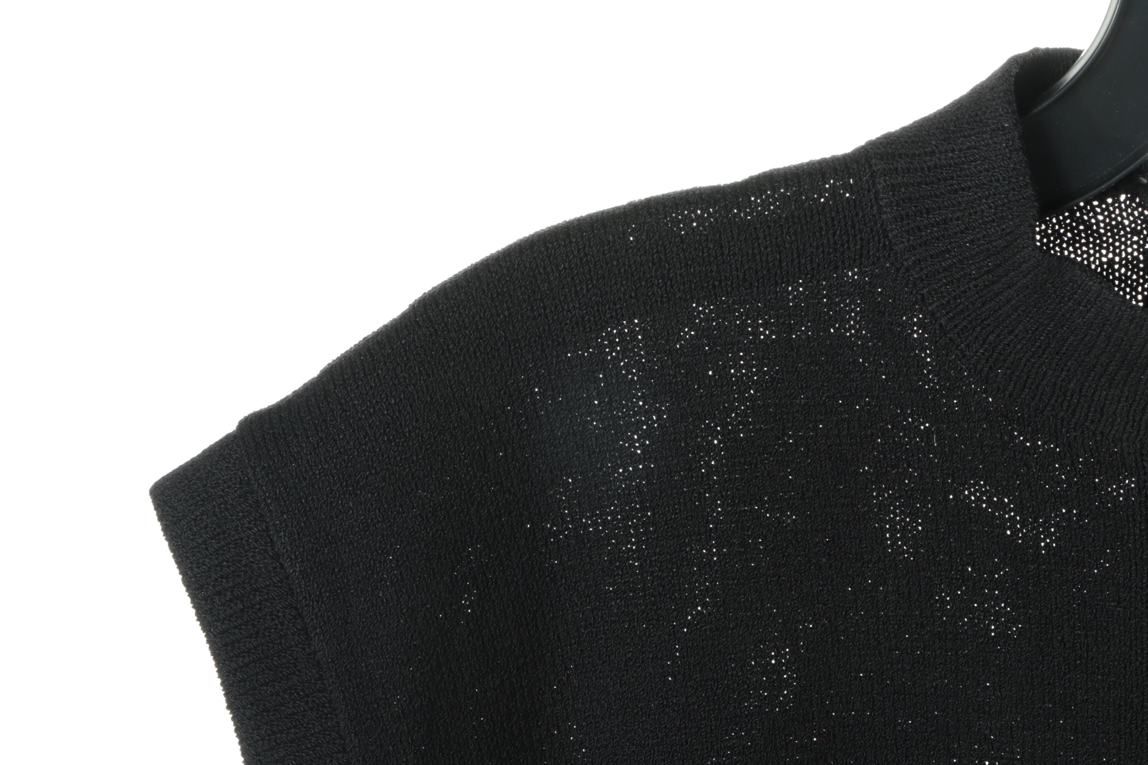 Women's St. John Black and Blue Knitwear