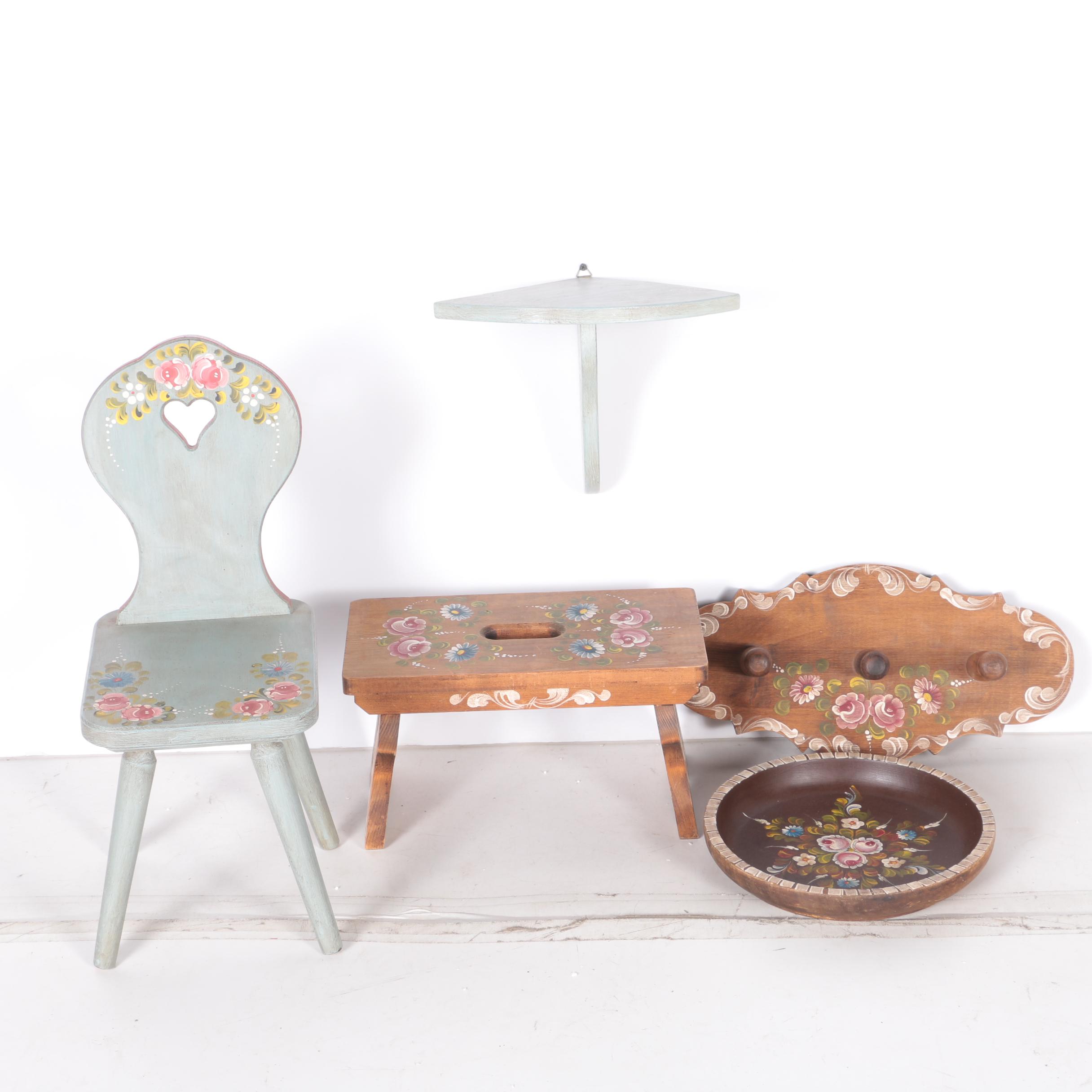 Hand Painted Wood Decor