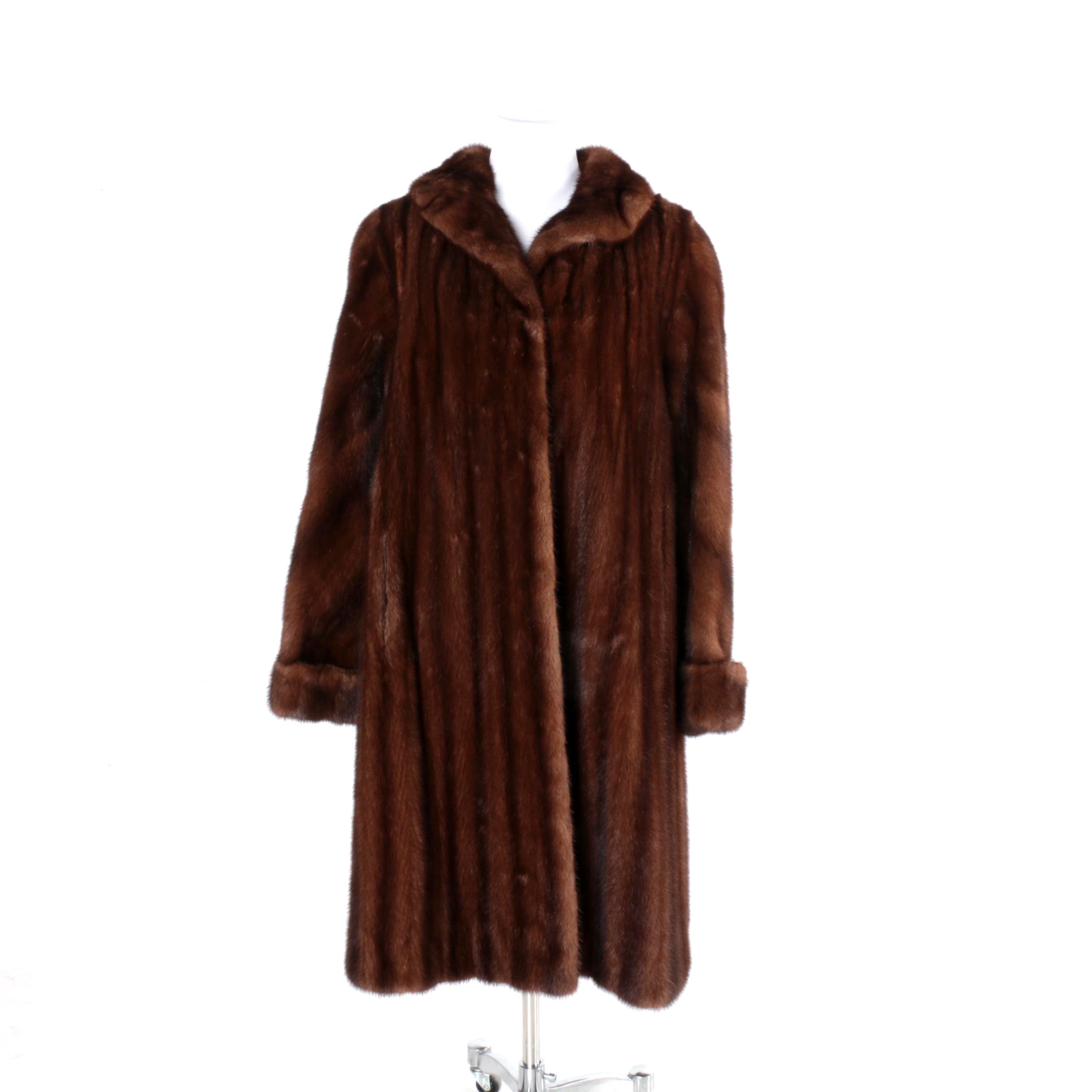 Women's Vintage Chocolate Mink Fur Coat