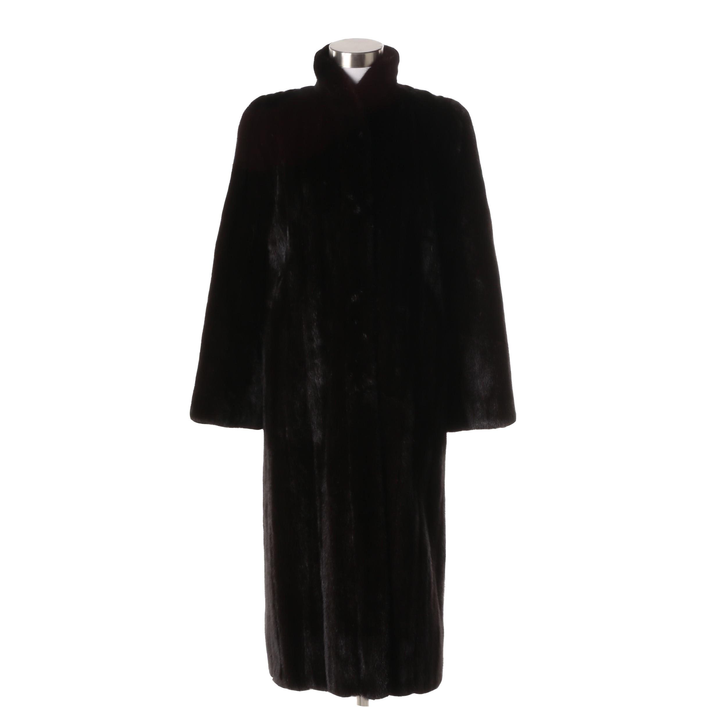 Vintage S. Garber Furs Ranch Mink Fur Coat