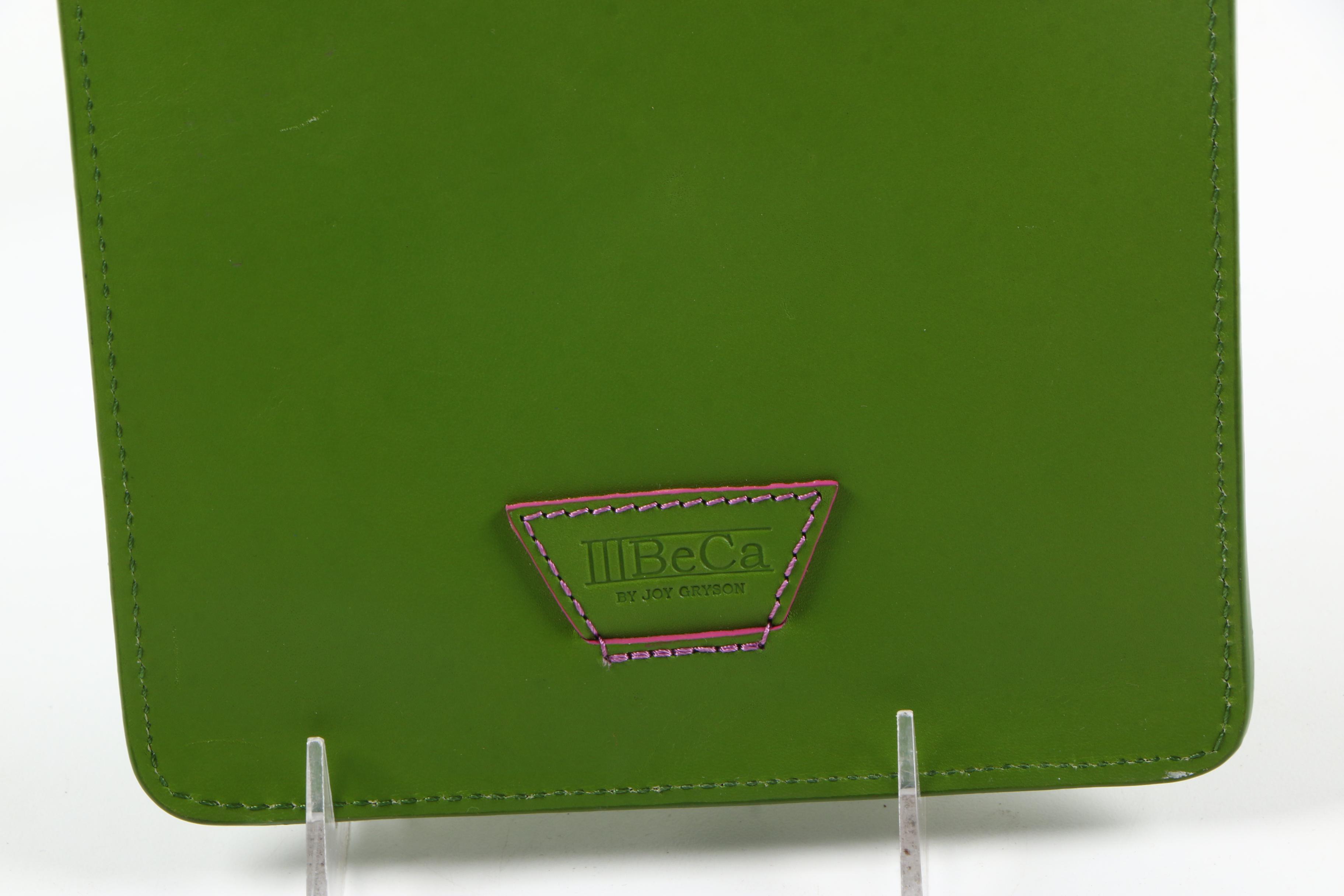 IIIBeCa by Joy Gryson Green Leather Crossbody Bag